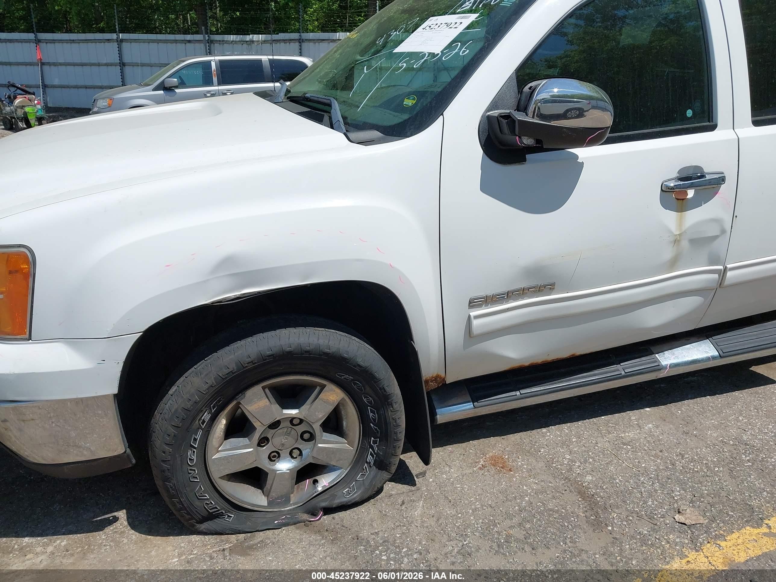 2012 Gmc Sierra 1500 Sle Белый vin: 1GTR2VE76CZ274307