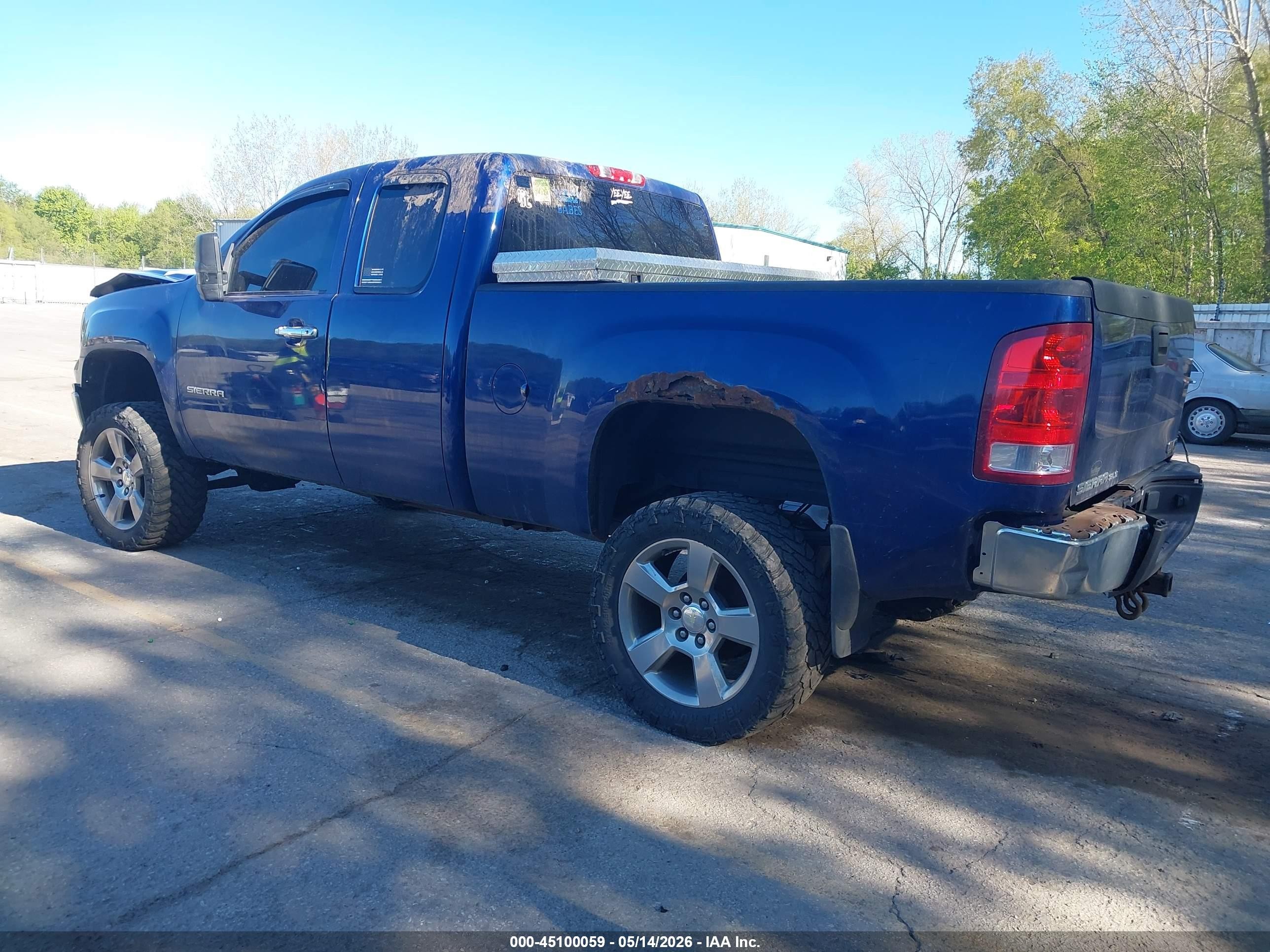 2013 Gmc Sierra 1500 Sle Blue vin: 1GTR2VE76DZ119385