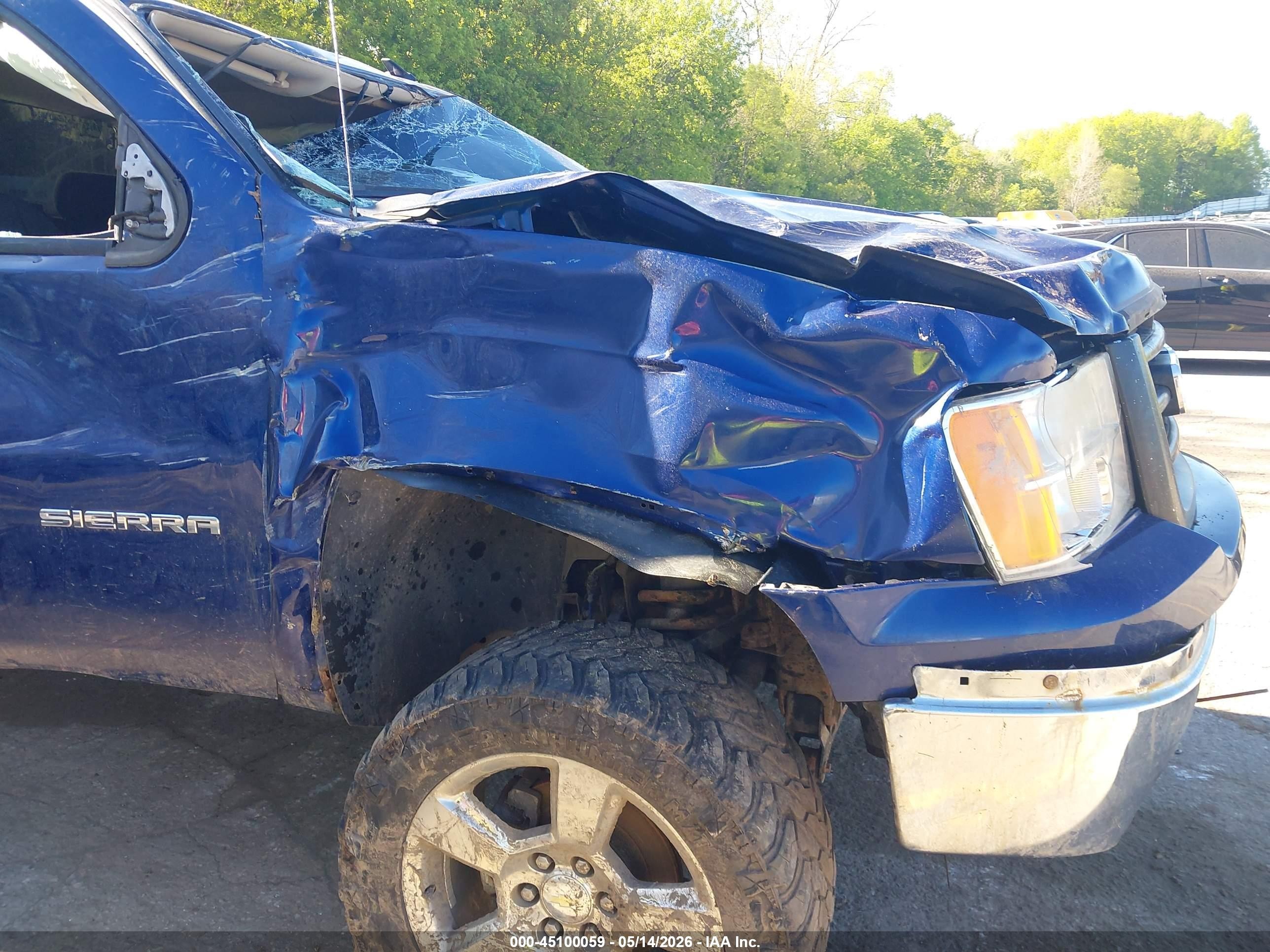 2013 Gmc Sierra 1500 Sle Blue vin: 1GTR2VE76DZ119385