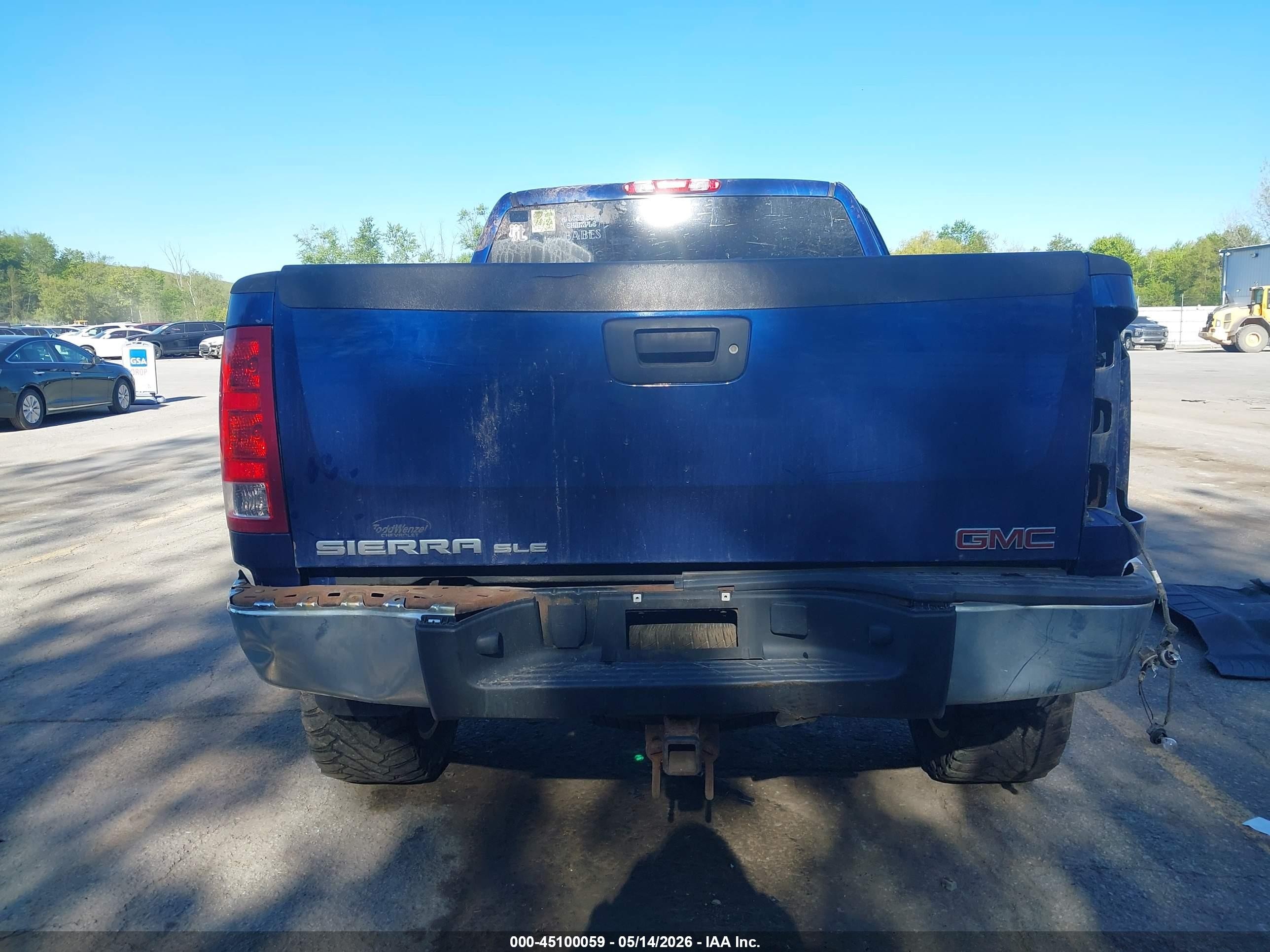 2013 Gmc Sierra 1500 Sle Blue vin: 1GTR2VE76DZ119385