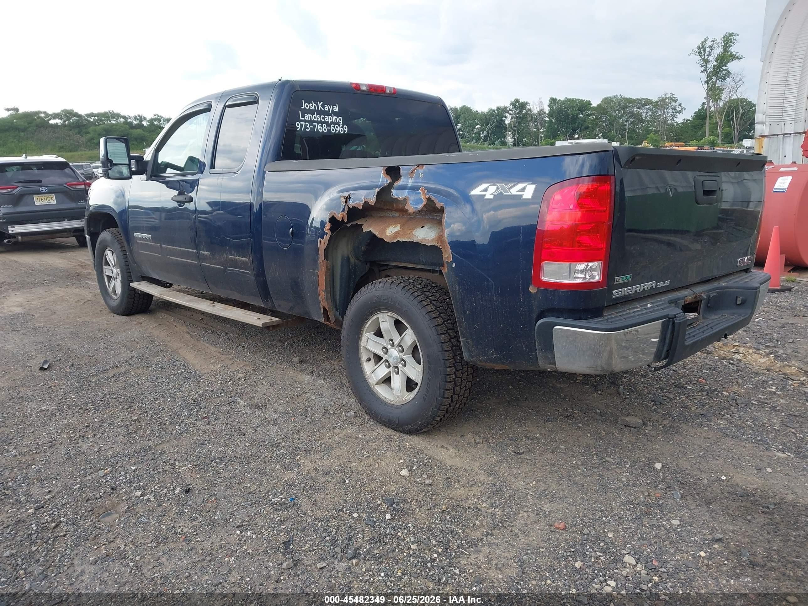 2012 Gmc Sierra 1500 Sle Dark Blue vin: 1GTR2VE77CZ236407