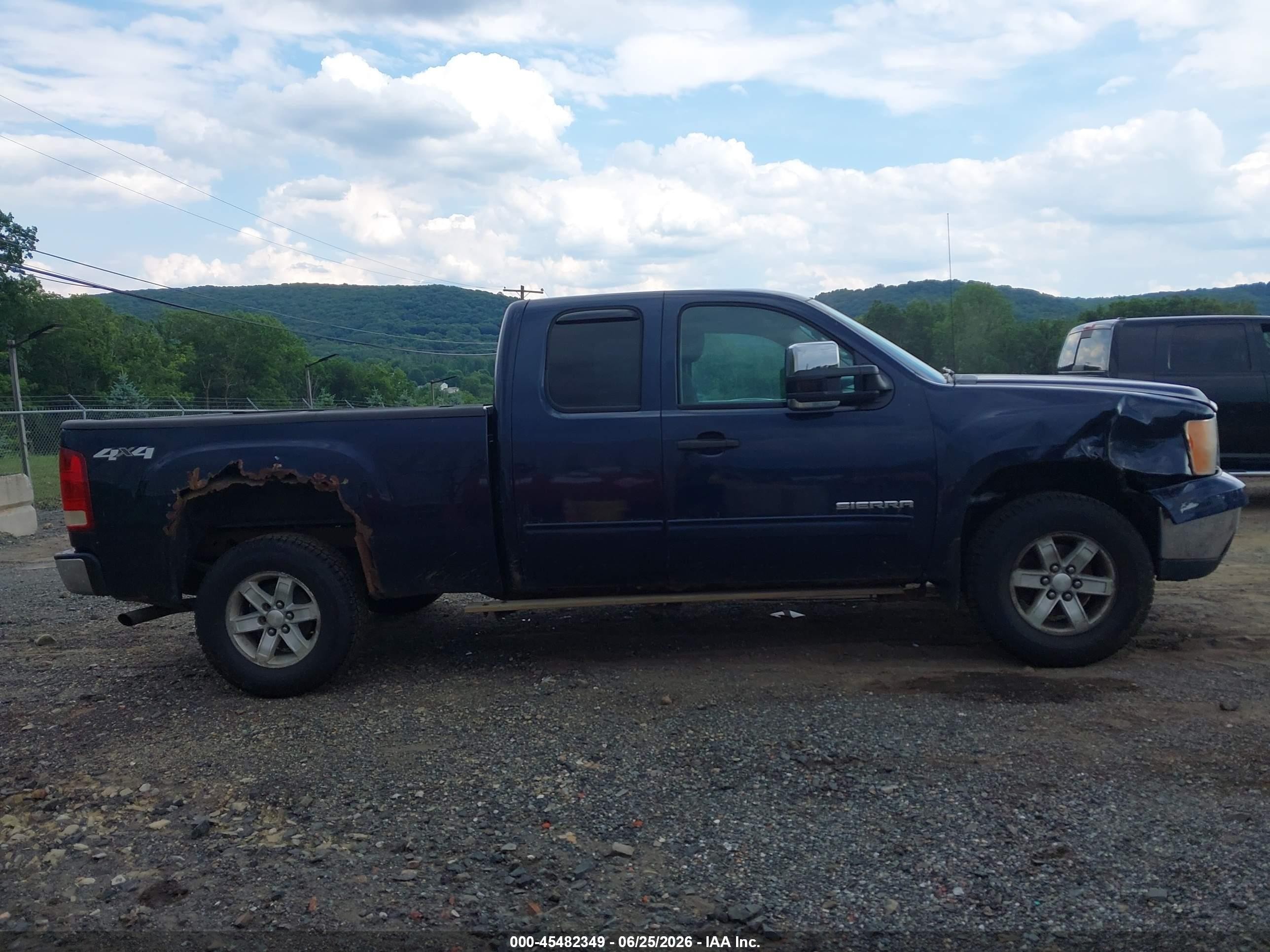 2012 Gmc Sierra 1500 Sle Dark Blue vin: 1GTR2VE77CZ236407