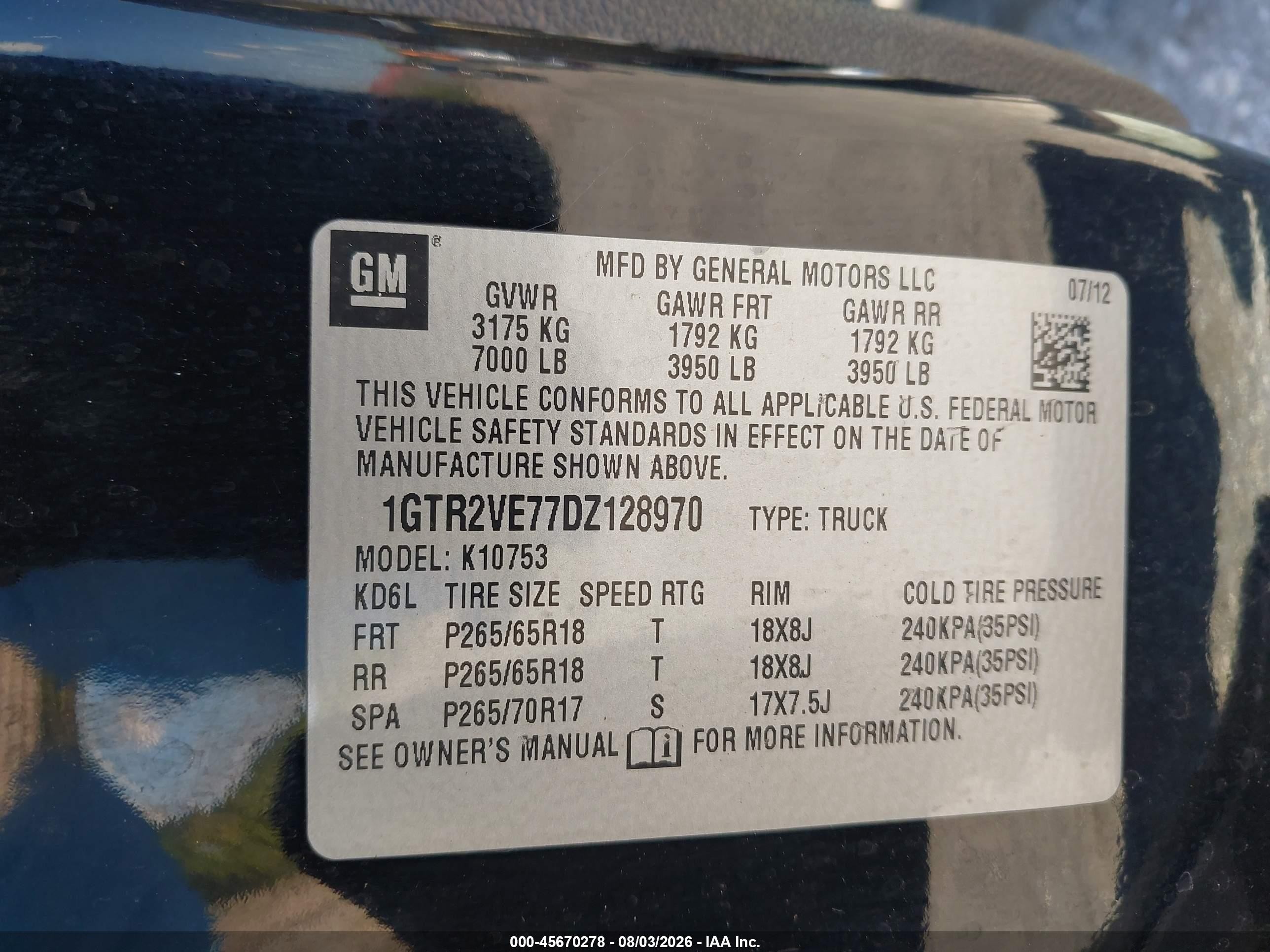 2013 Gmc Sierra 1500 Sle Black vin: 1GTR2VE77DZ128970