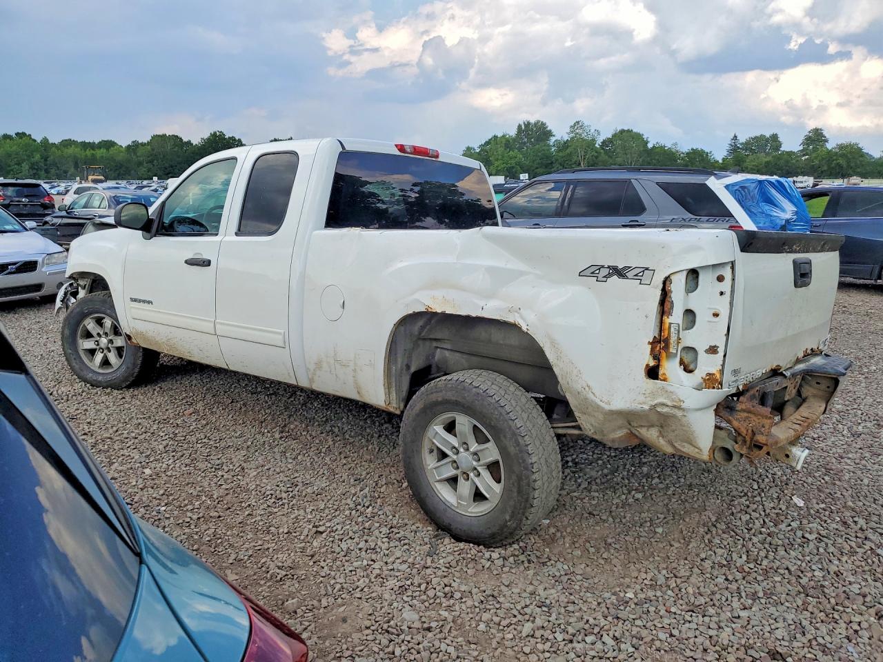 2013 Gmc Sierra K1500 Sle White vin: 1GTR2VE77DZ284796