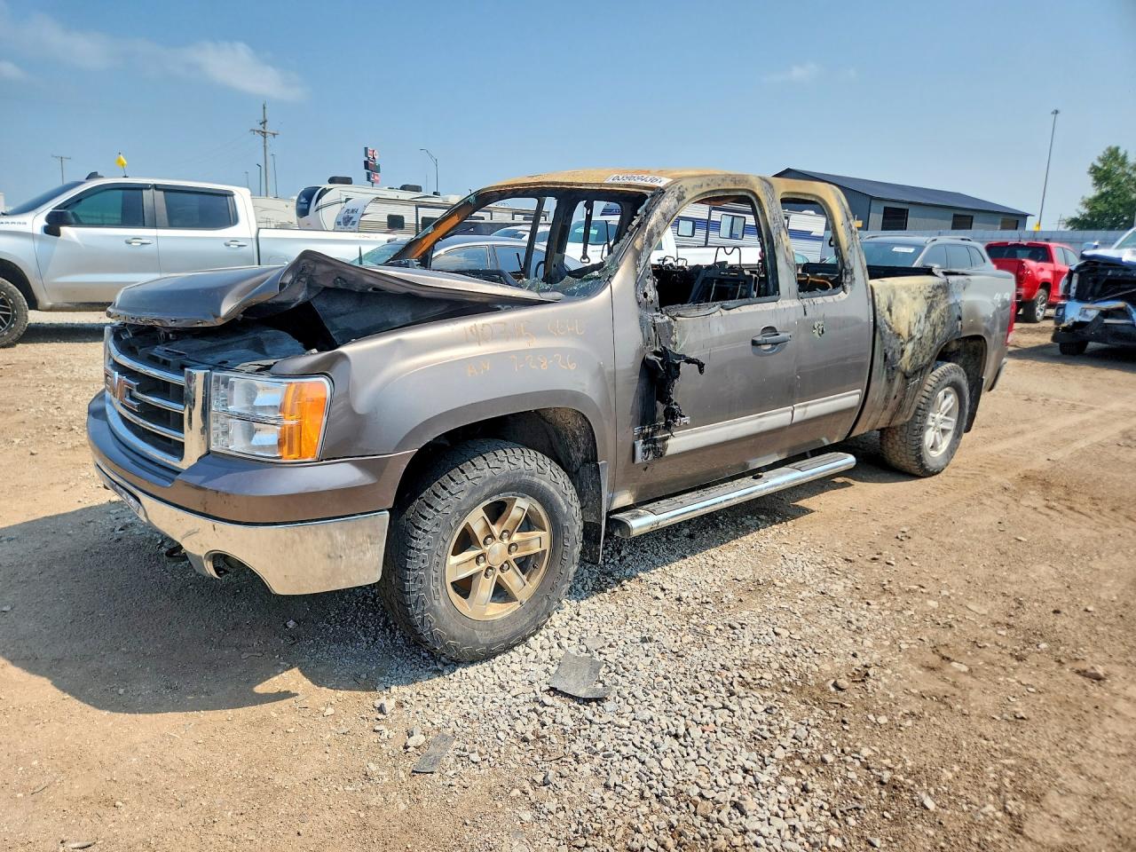 2012 Gmc Sierra K1500 Sle Gray vin: 1GTR2VE78CZ184253