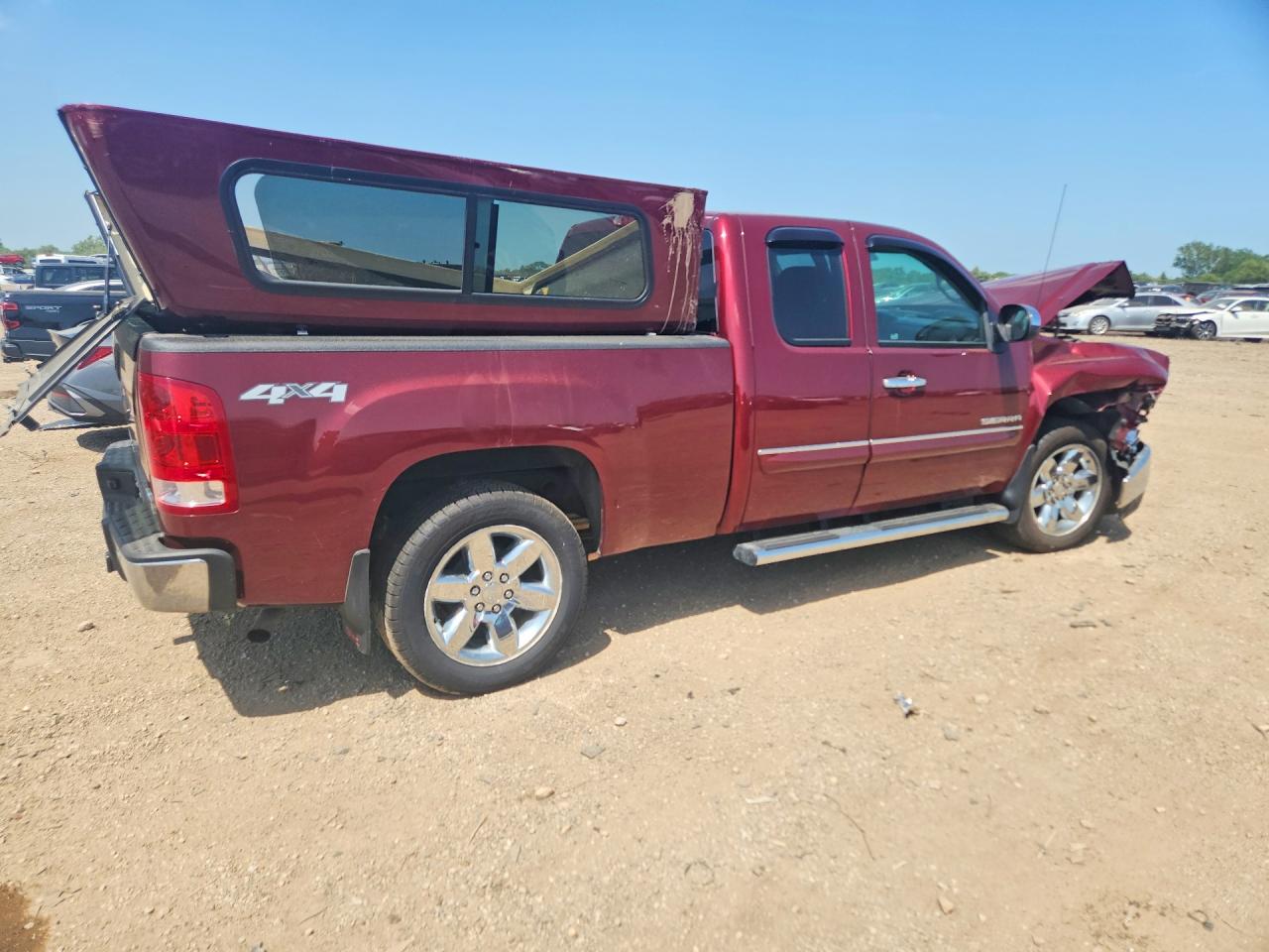 2013 Gmc Sierra K1500 Sle Burgundy vin: 1GTR2VE78DZ146426