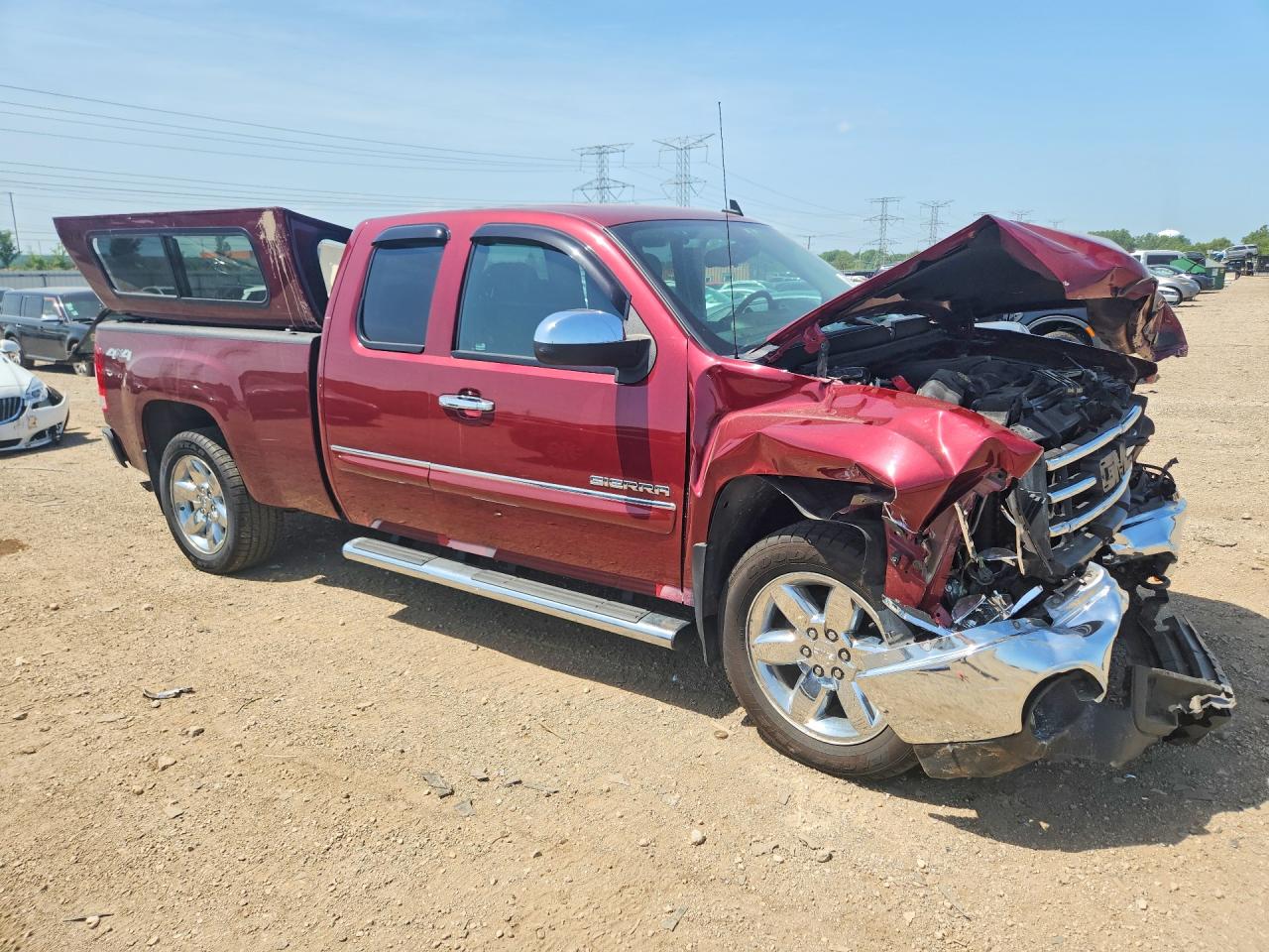 2013 Gmc Sierra K1500 Sle Burgundy vin: 1GTR2VE78DZ146426