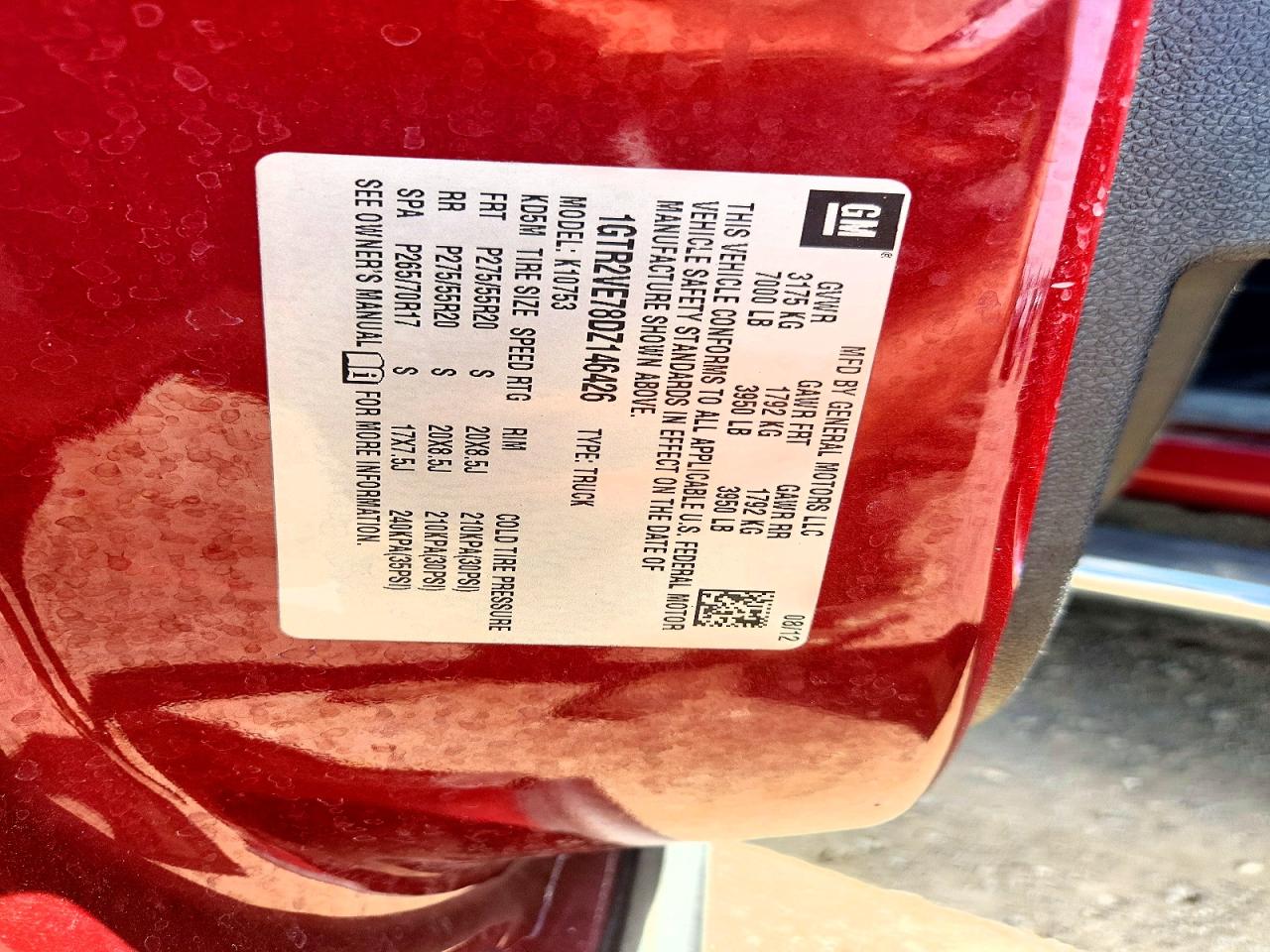 2013 Gmc Sierra K1500 Sle Burgundy vin: 1GTR2VE78DZ146426