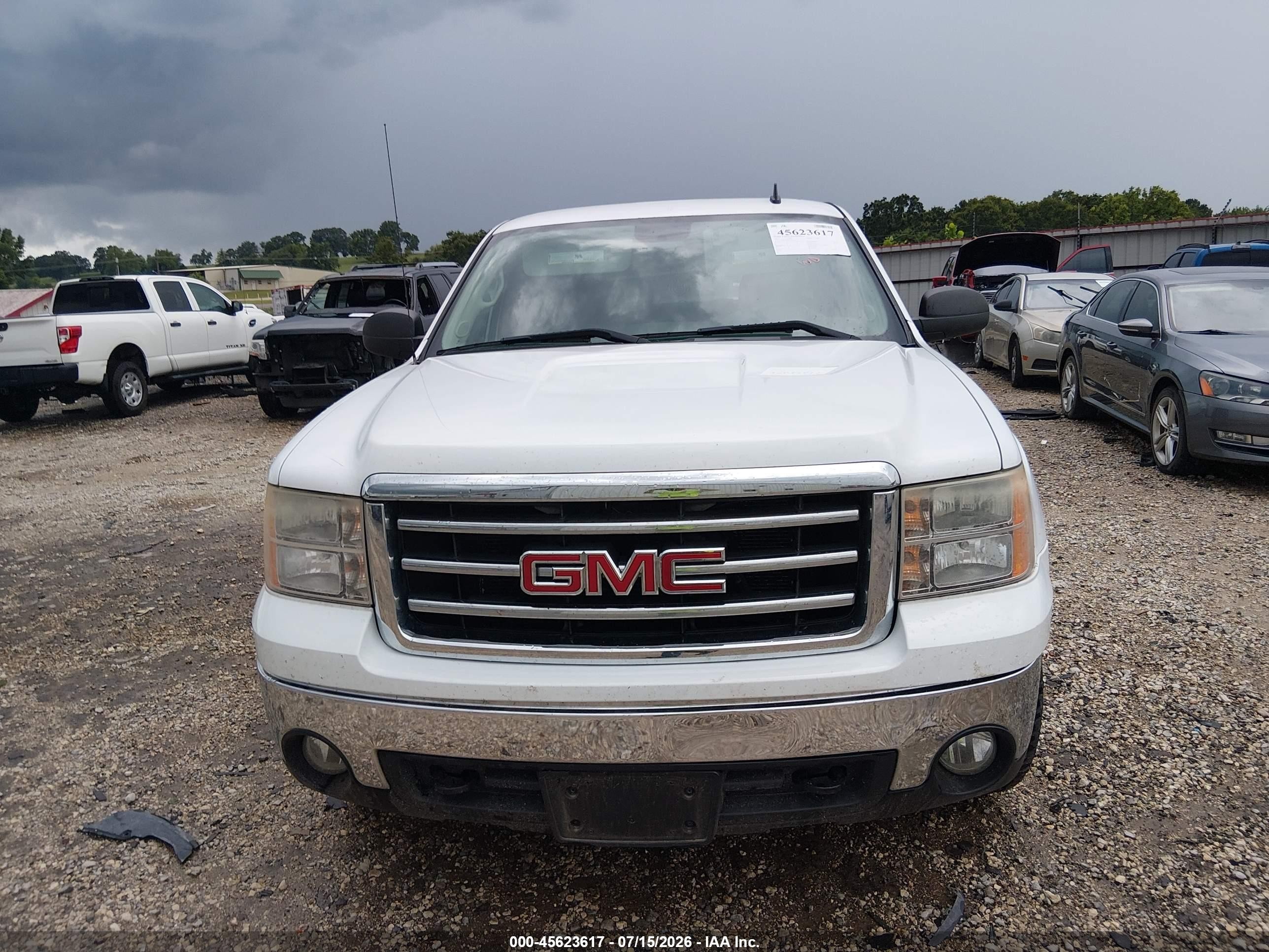 2013 Gmc Sierra 1500 Sle White vin: 1GTR2VE78DZ181709