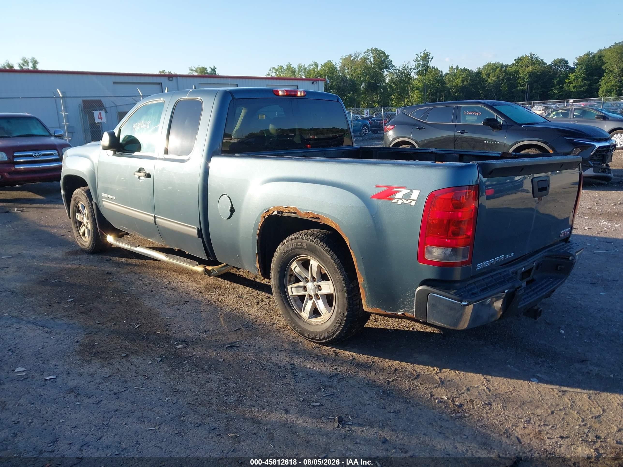 2013 Gmc Sierra 1500 Sle Blue vin: 1GTR2VE78DZ220430