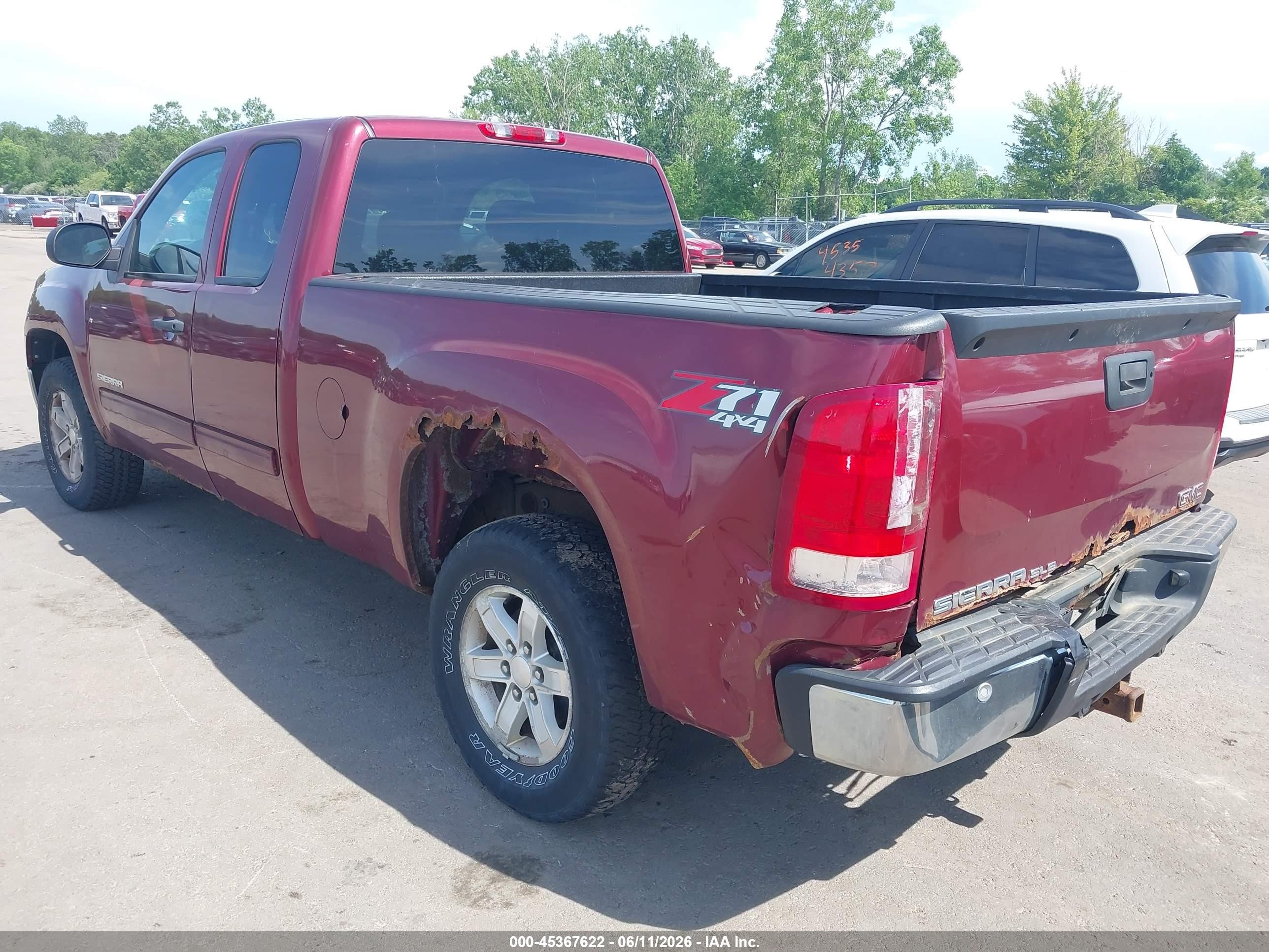2013 Gmc Sierra 1500 Sle Red vin: 1GTR2VE78DZ287710