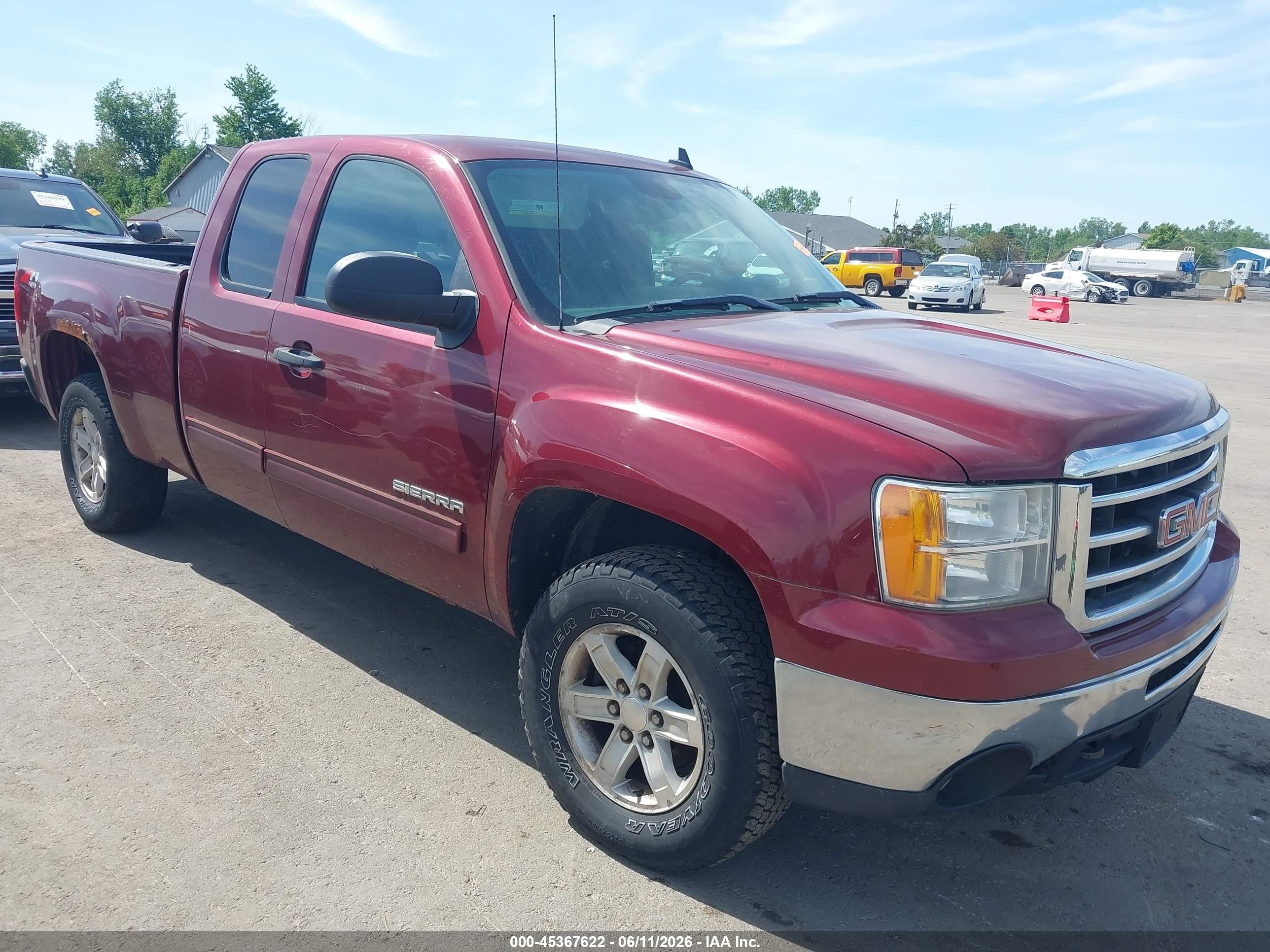 2013 Gmc Sierra 1500 Sle Red vin: 1GTR2VE78DZ287710