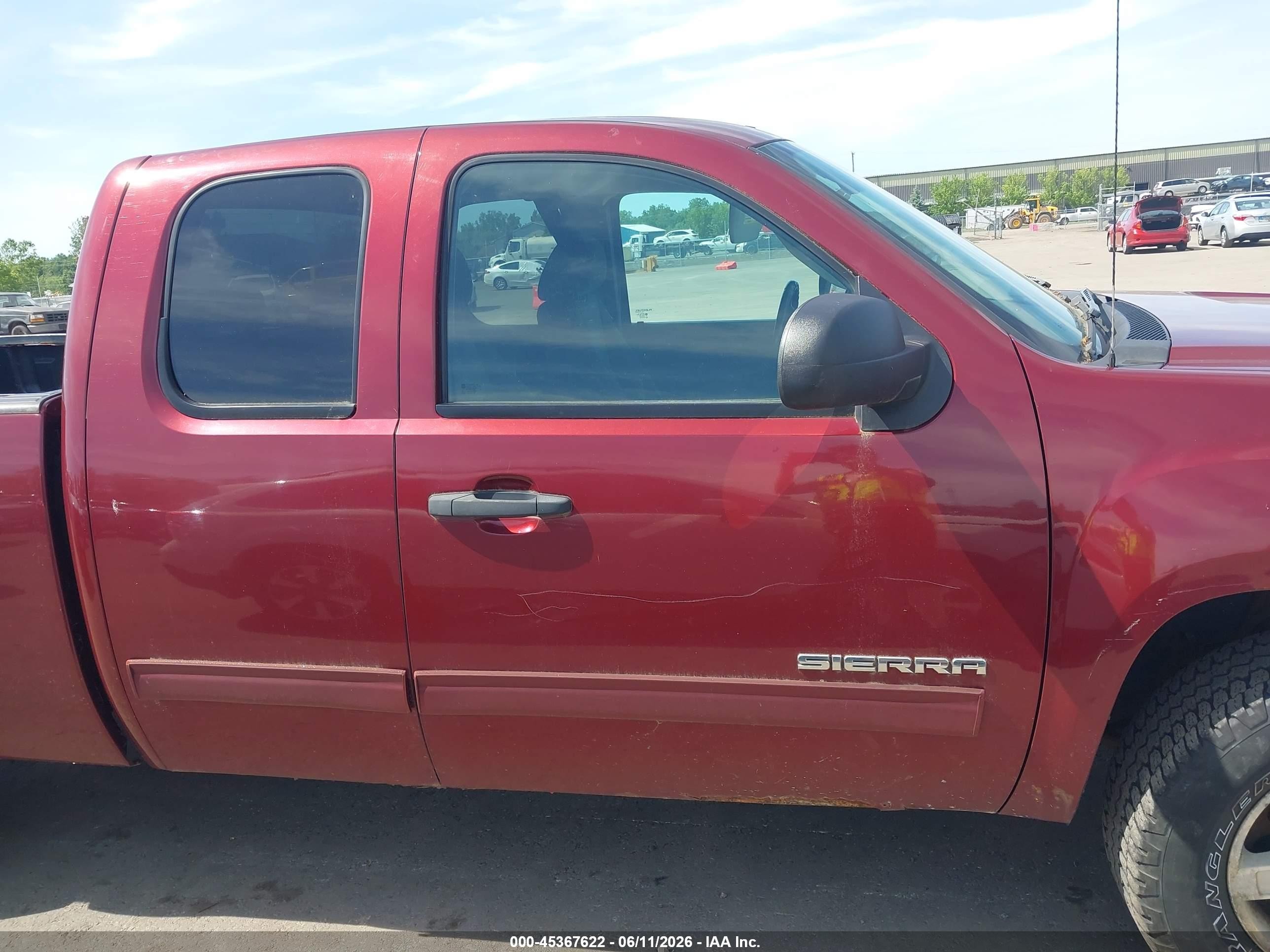 2013 Gmc Sierra 1500 Sle Red vin: 1GTR2VE78DZ287710