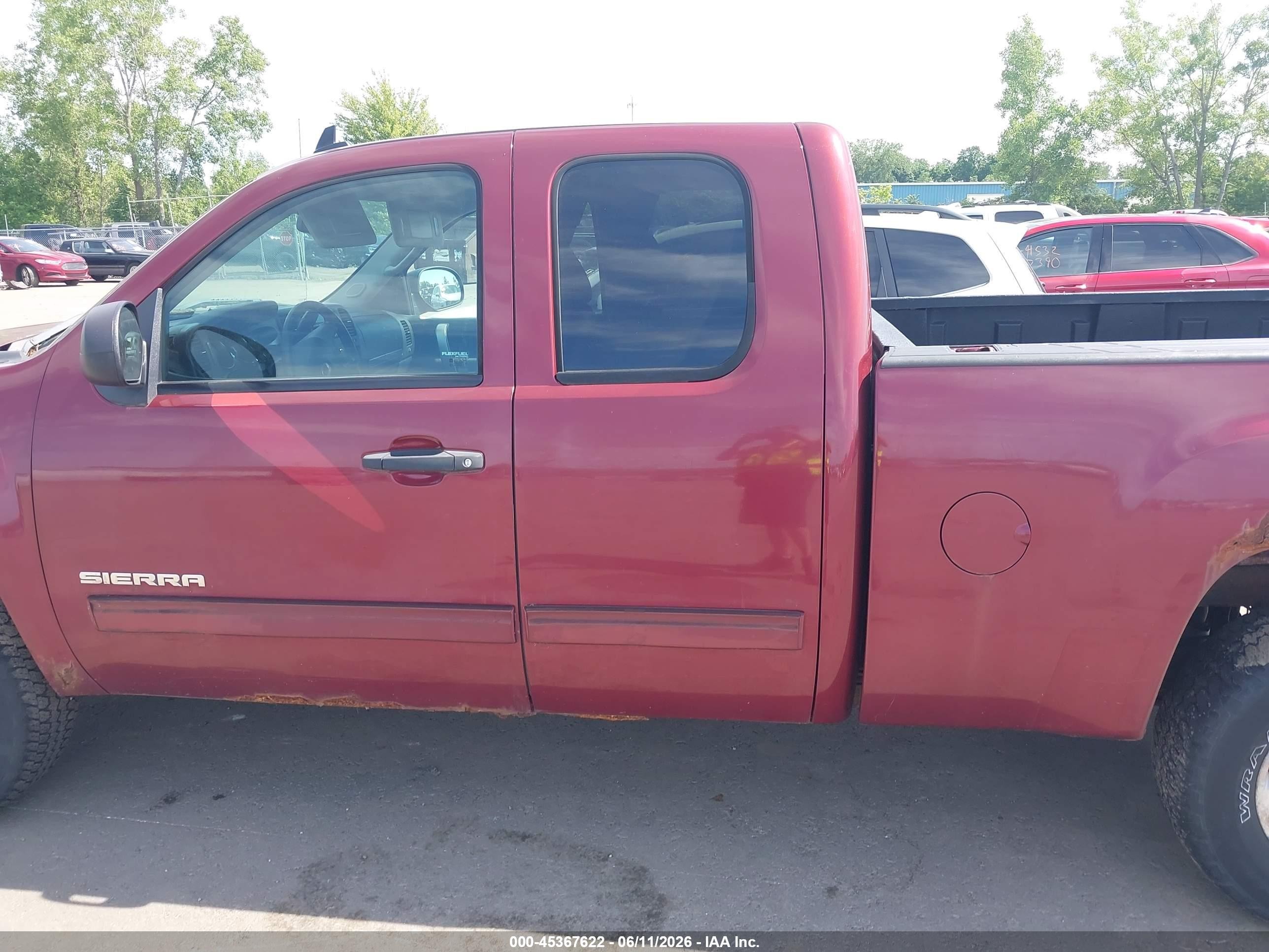 2013 Gmc Sierra 1500 Sle Red vin: 1GTR2VE78DZ287710