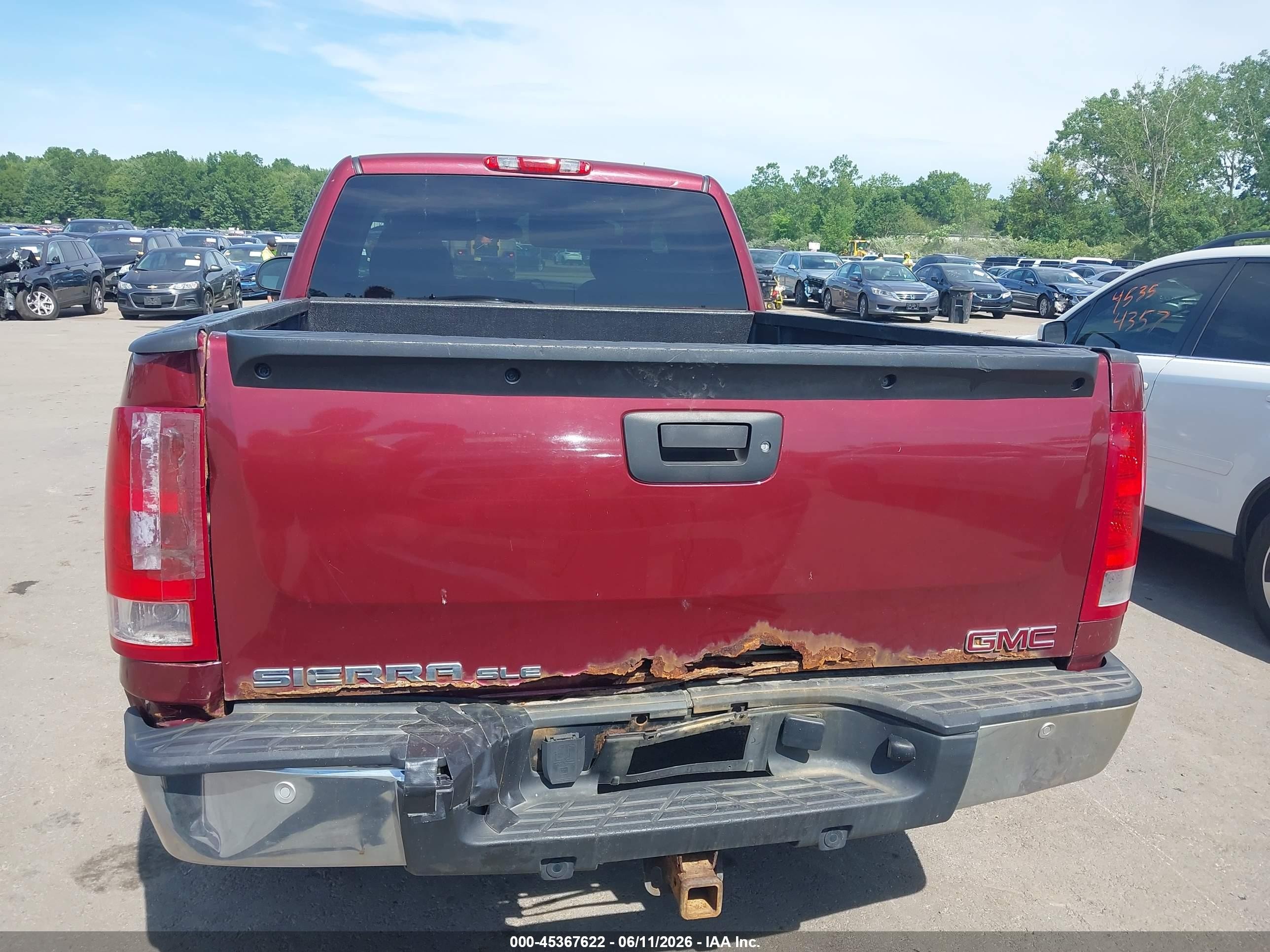 2013 Gmc Sierra 1500 Sle Red vin: 1GTR2VE78DZ287710