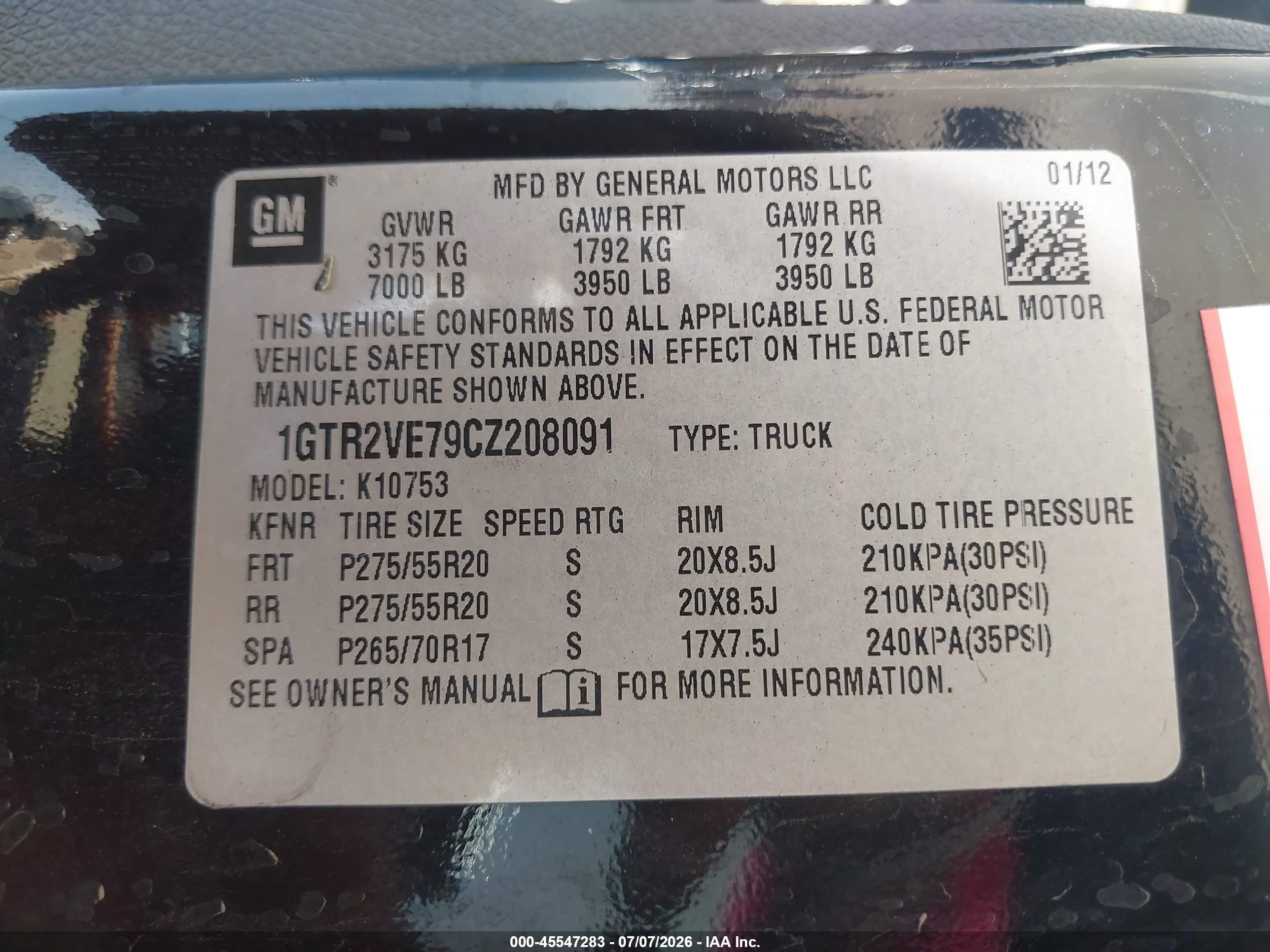 2012 Gmc Sierra 1500 Sle Black vin: 1GTR2VE79CZ208091
