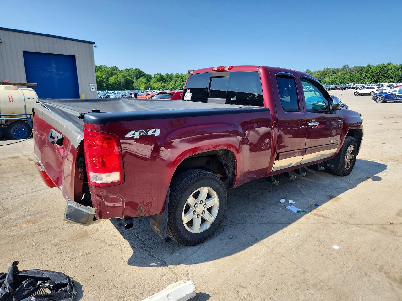 2013 Gmc Sierra K1500 Sle Бордовый vin: 1GTR2VE79DZ235468