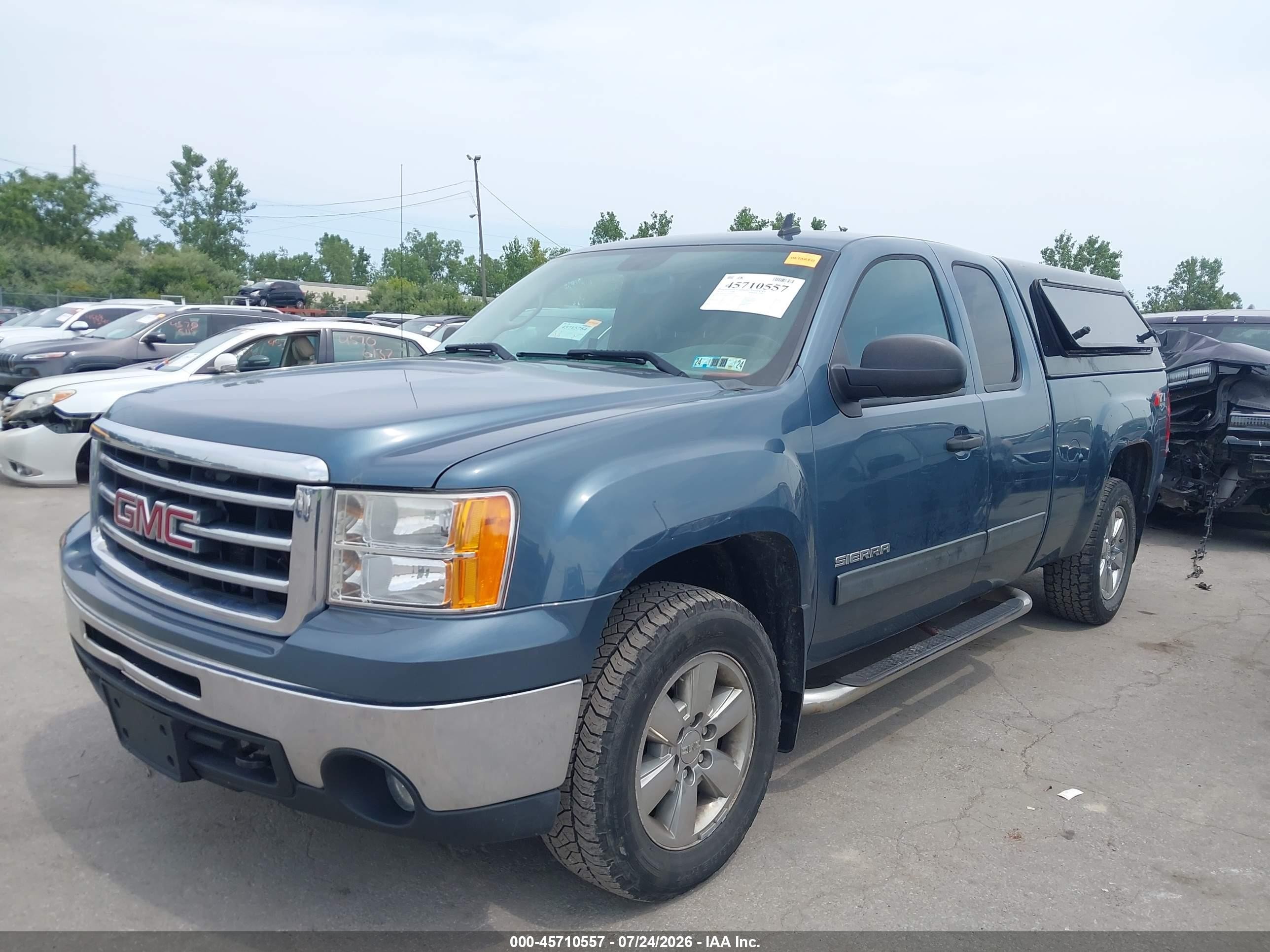 2013 Gmc Sierra 1500 Sle Синий vin: 1GTR2VE79DZ235535