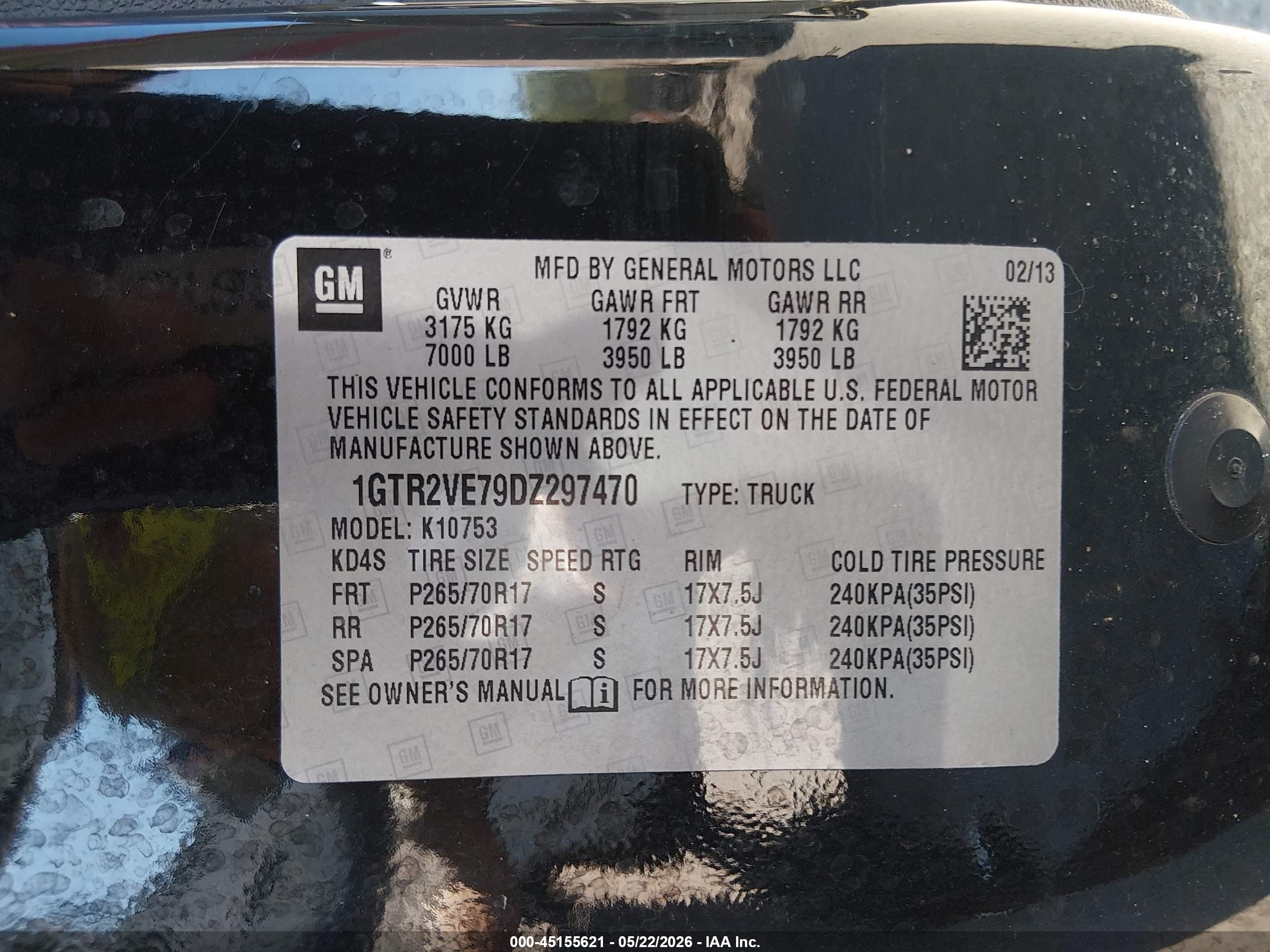 2013 Gmc Sierra 1500 Sle Black vin: 1GTR2VE79DZ297470