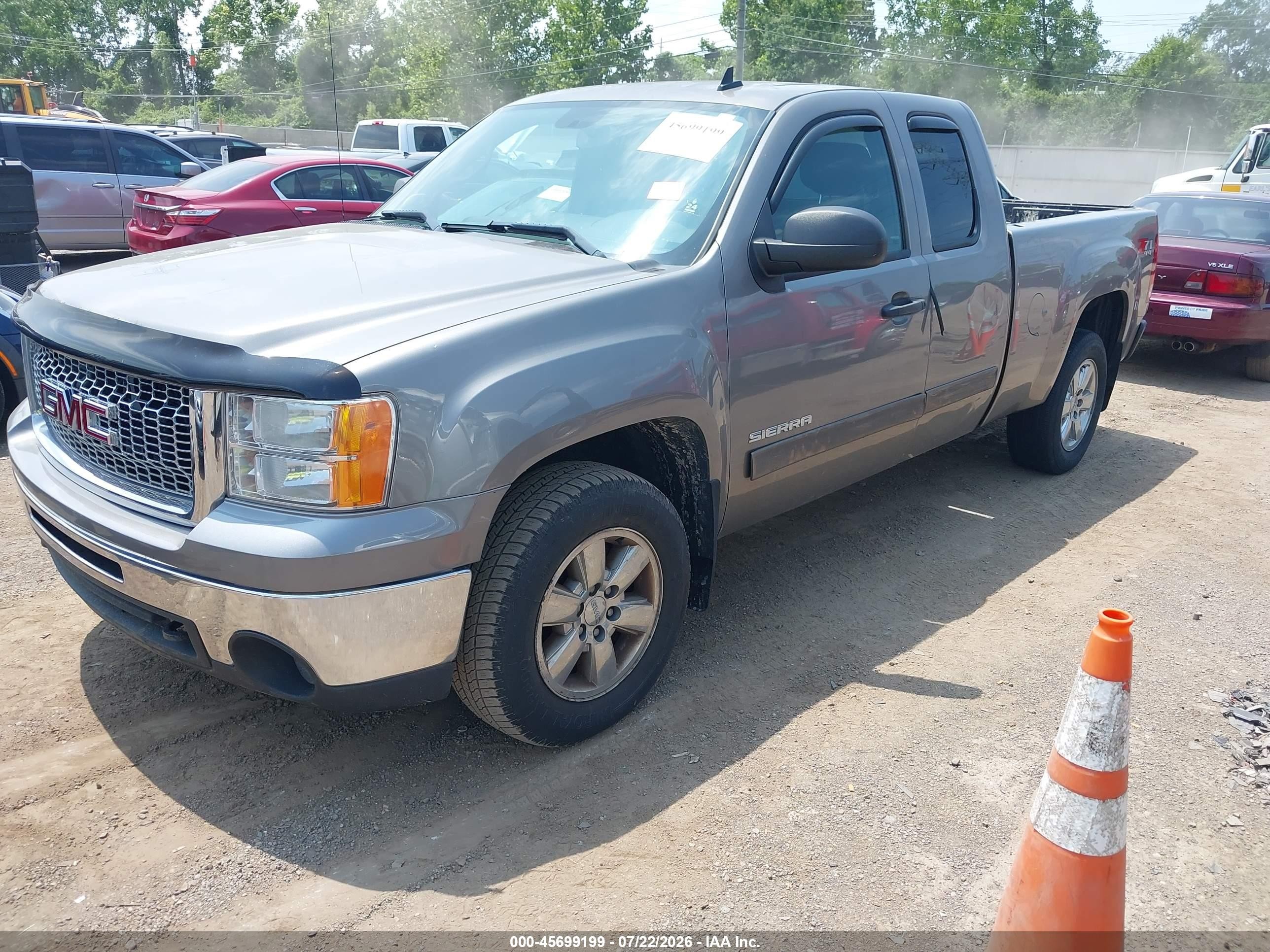 2013 Gmc Sierra 1500 Sle Gray vin: 1GTR2VE79DZ375018