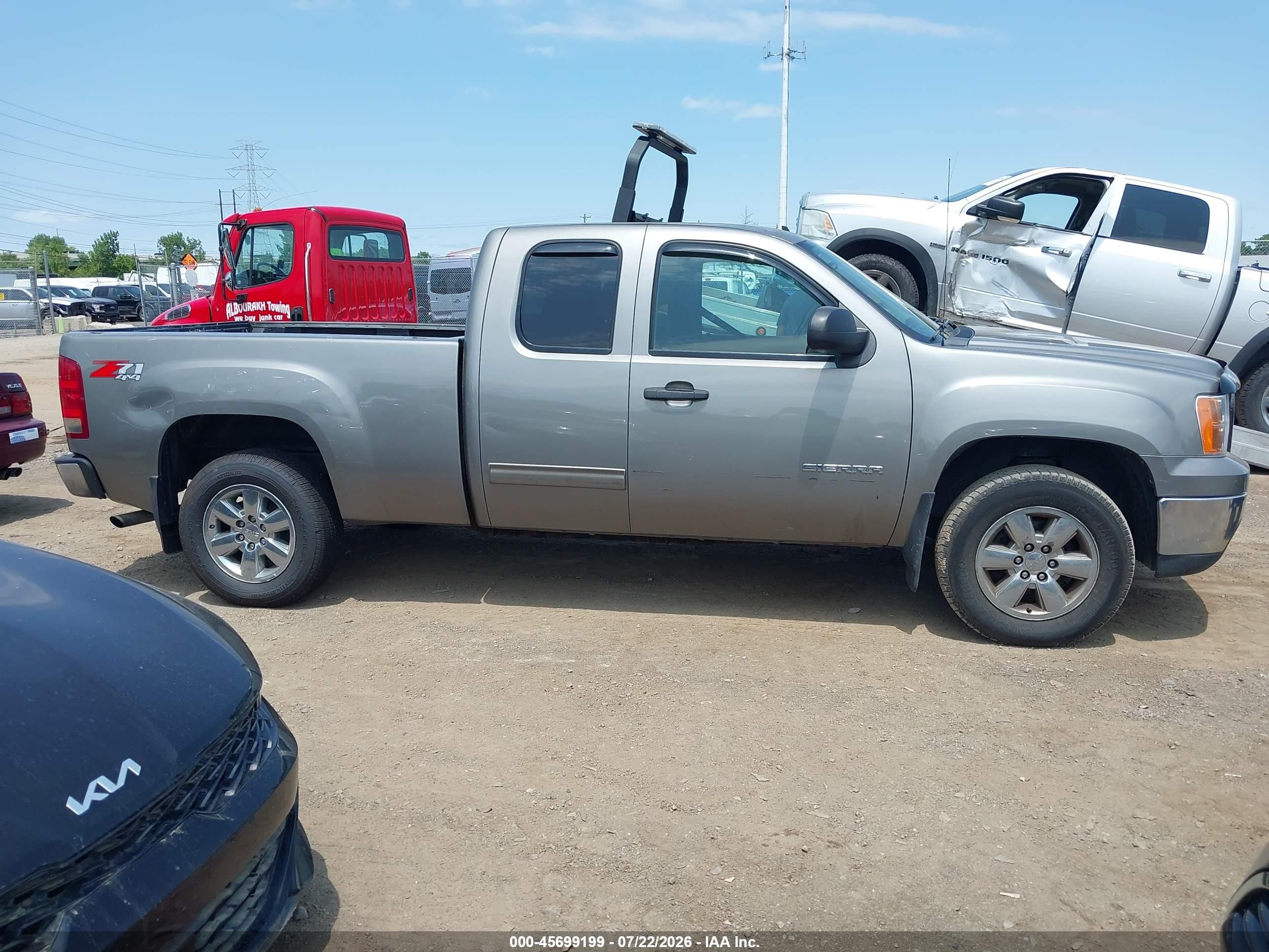2013 Gmc Sierra 1500 Sle Gray vin: 1GTR2VE79DZ375018