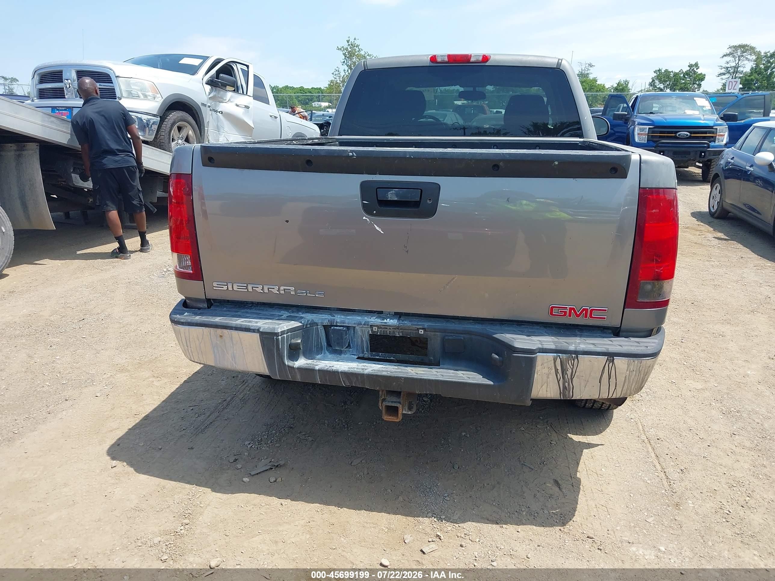 2013 Gmc Sierra 1500 Sle Gray vin: 1GTR2VE79DZ375018