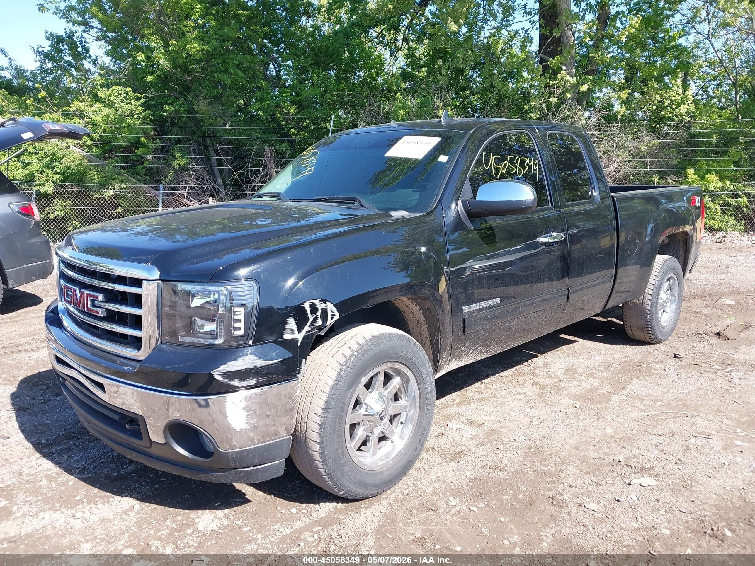 2012 Gmc Sierra 1500 Sle Black vin: 1GTR2VE7XCZ255050