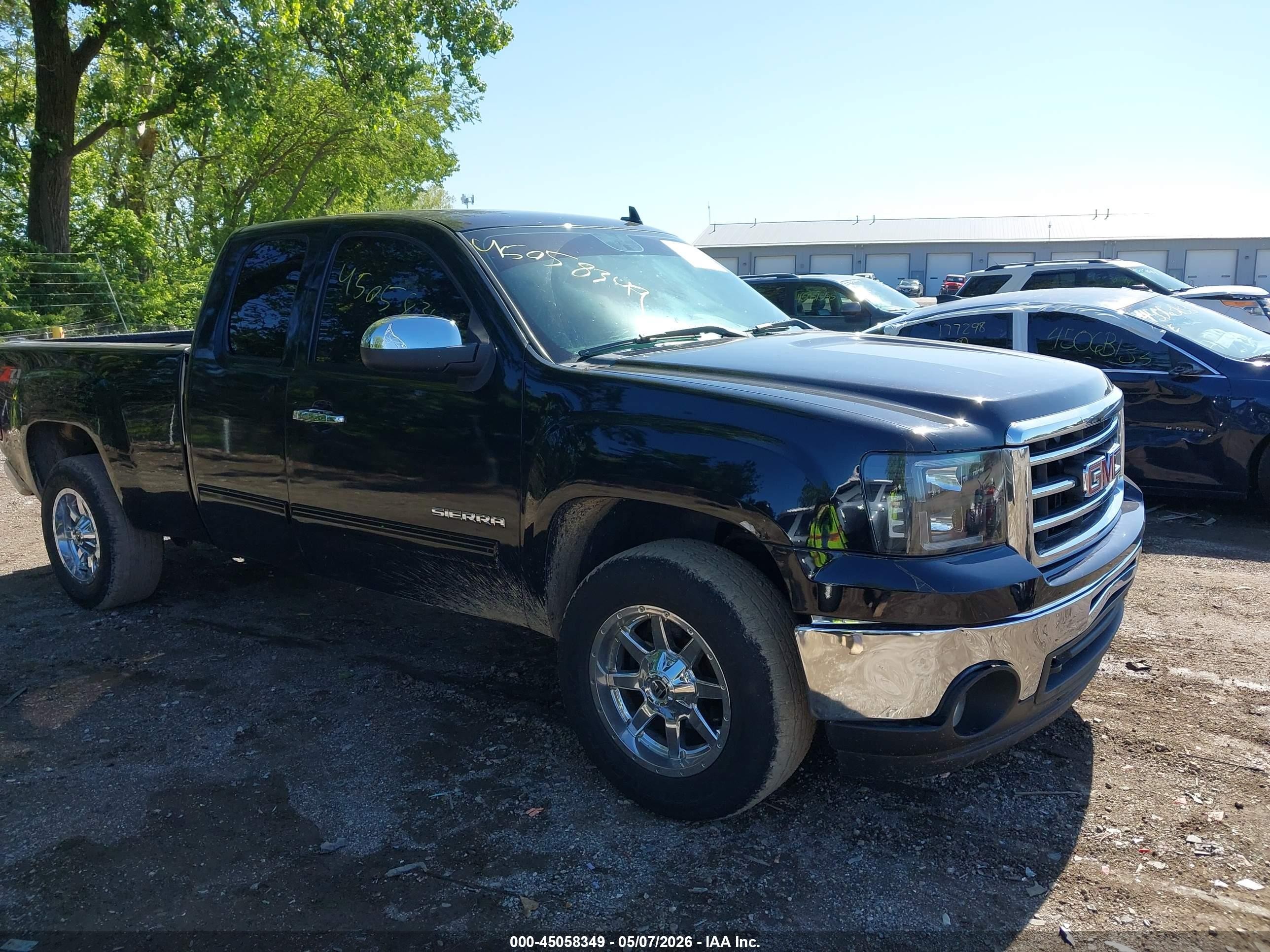 2012 Gmc Sierra 1500 Sle Black vin: 1GTR2VE7XCZ255050