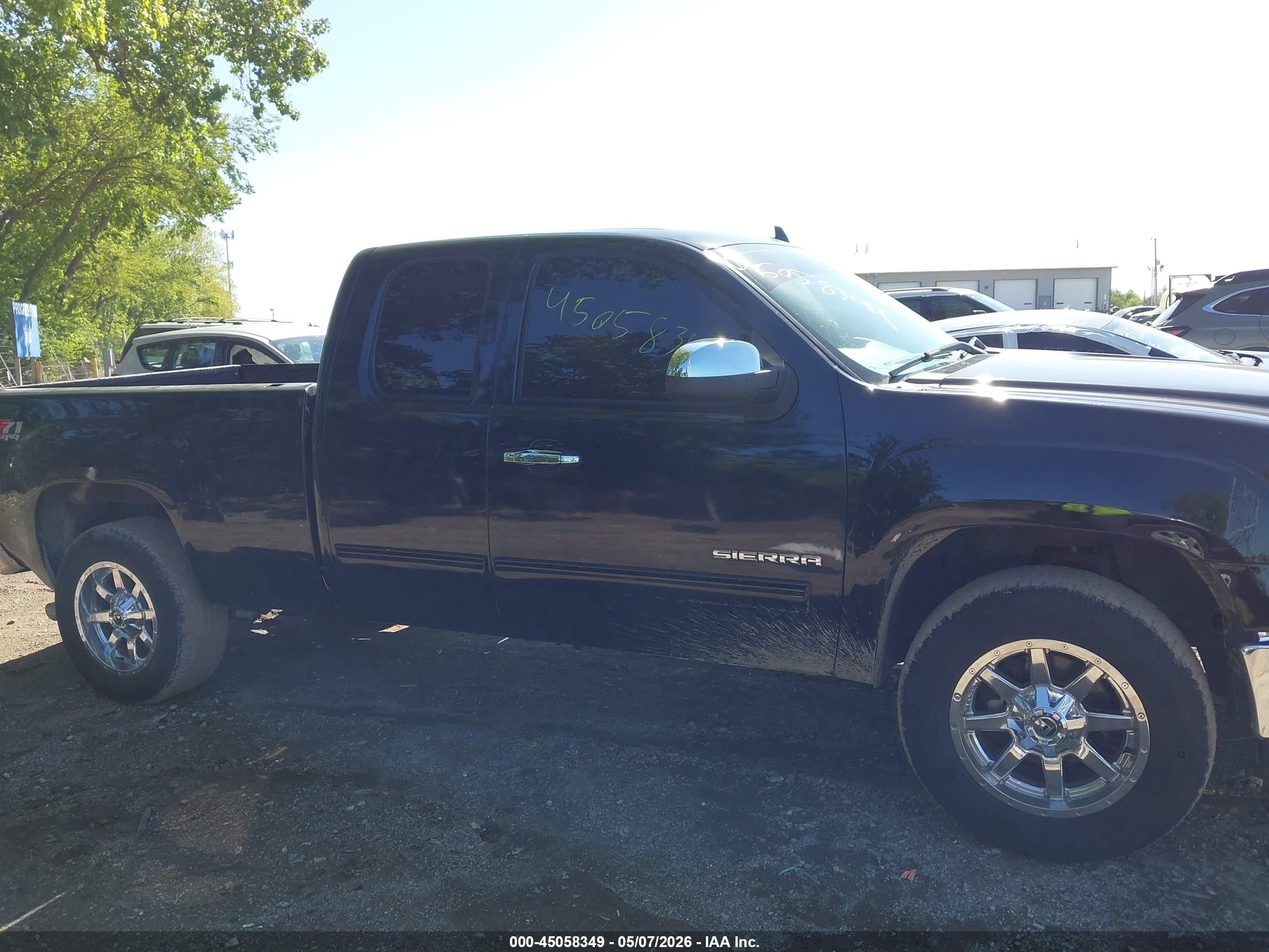 2012 Gmc Sierra 1500 Sle Black vin: 1GTR2VE7XCZ255050