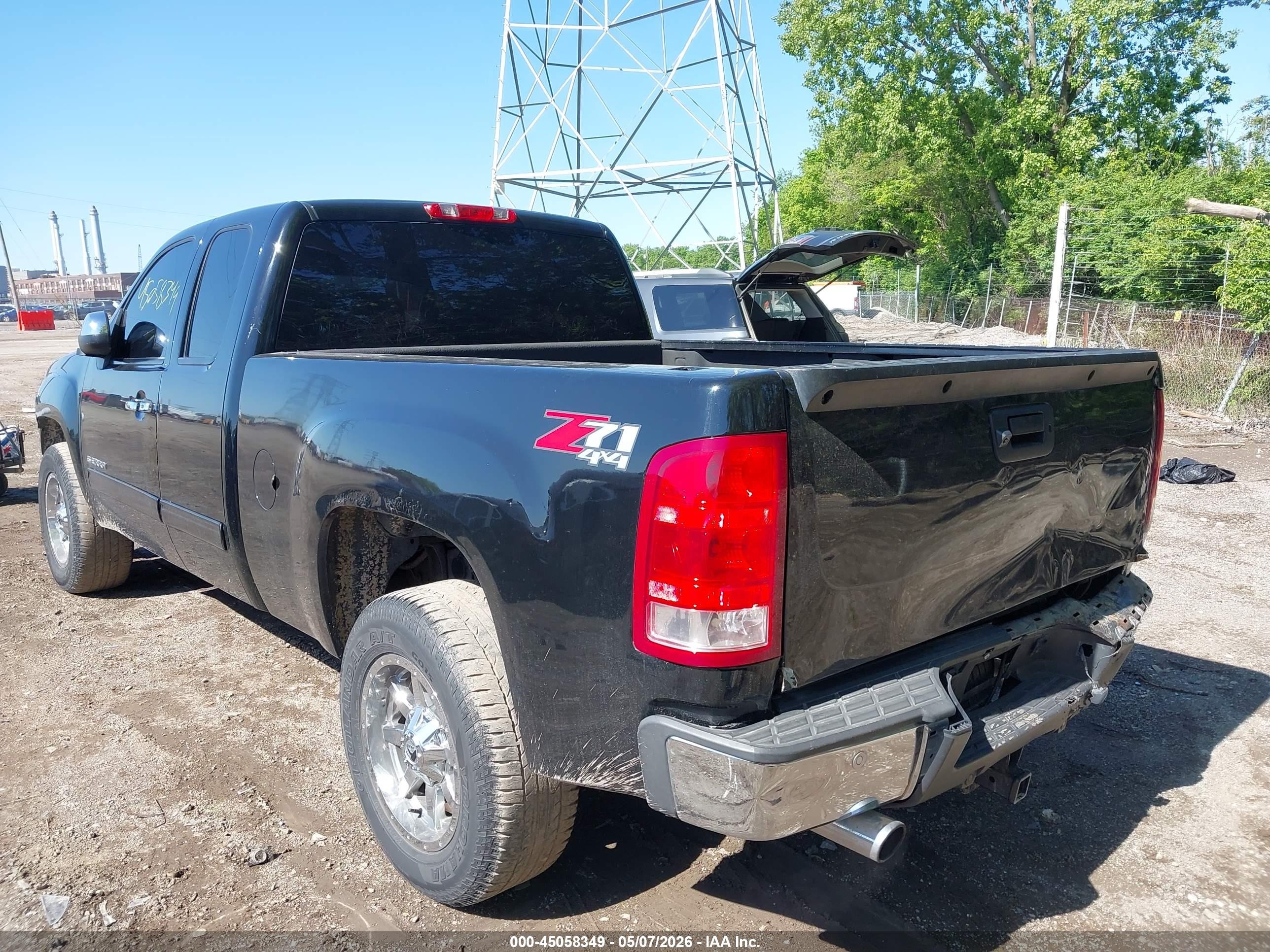 2012 Gmc Sierra 1500 Sle Black vin: 1GTR2VE7XCZ255050