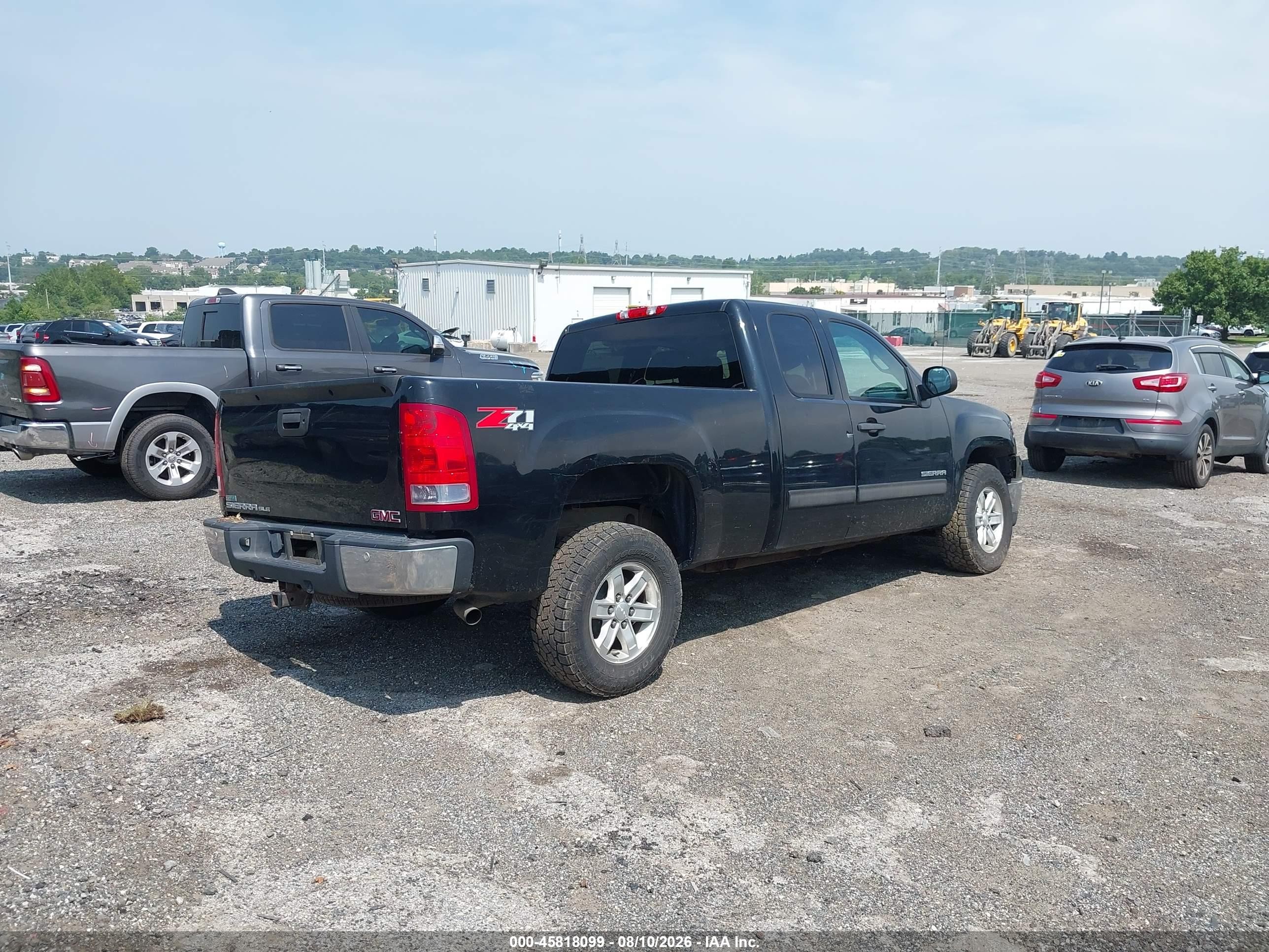 2012 Gmc Sierra 1500 Sle Black vin: 1GTR2VE7XCZ309673