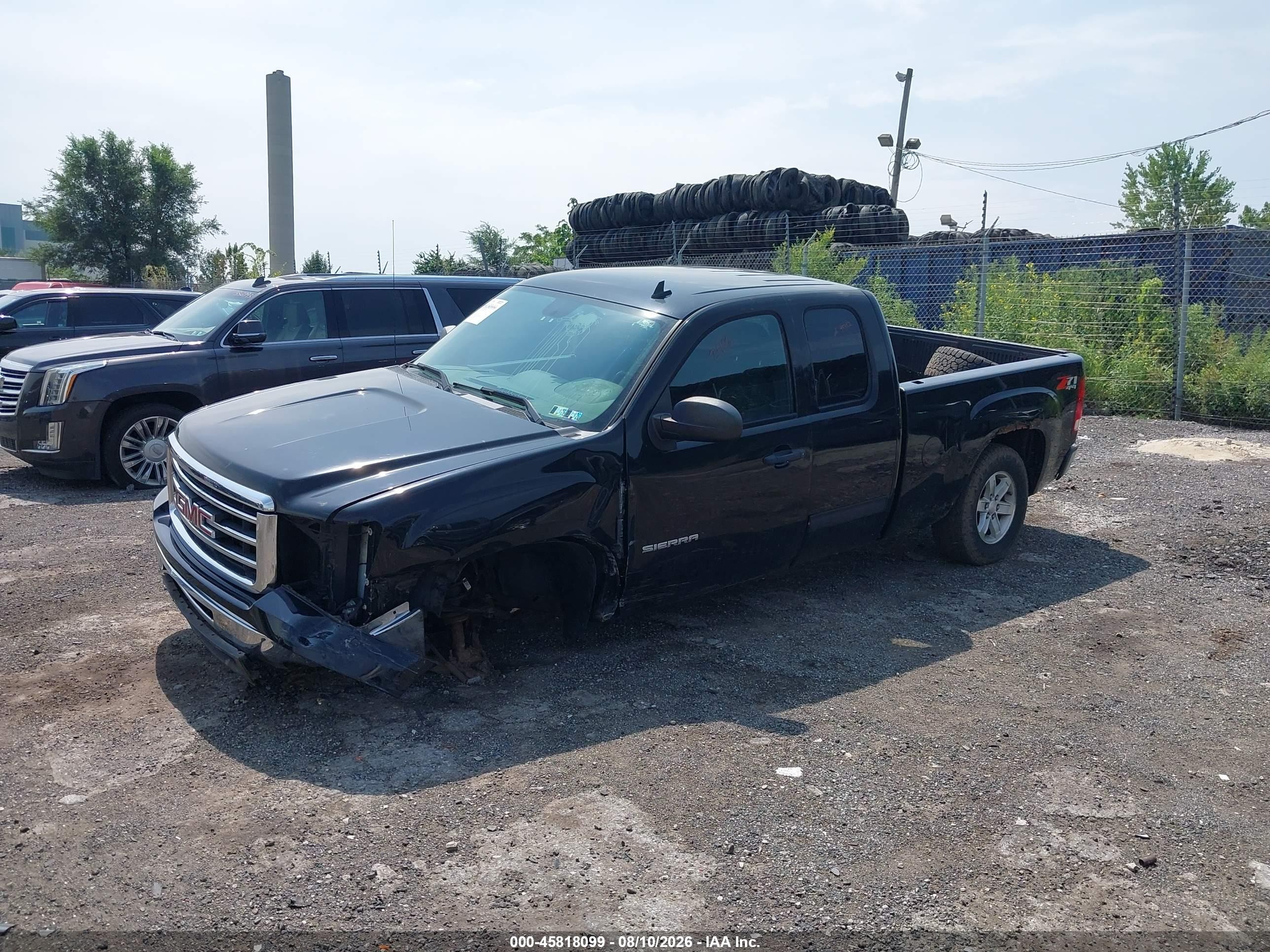 2012 Gmc Sierra 1500 Sle Black vin: 1GTR2VE7XCZ309673