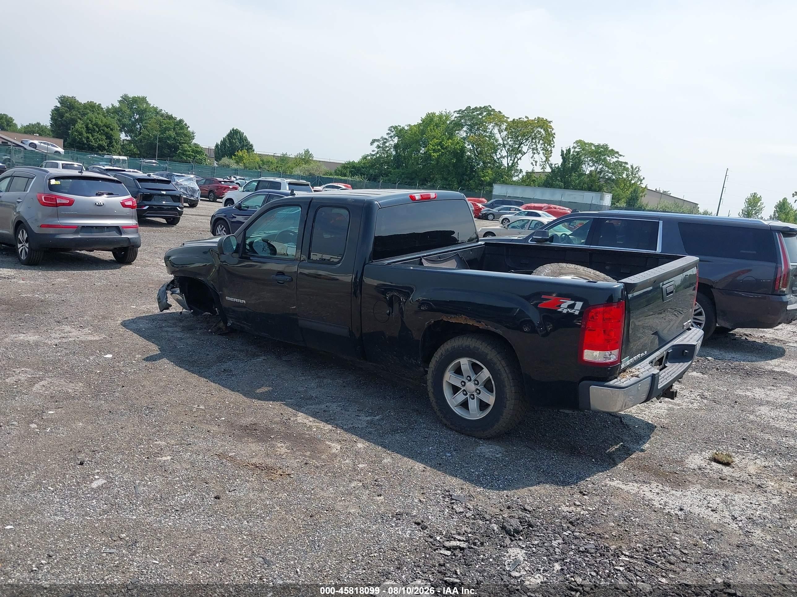 2012 Gmc Sierra 1500 Sle Black vin: 1GTR2VE7XCZ309673