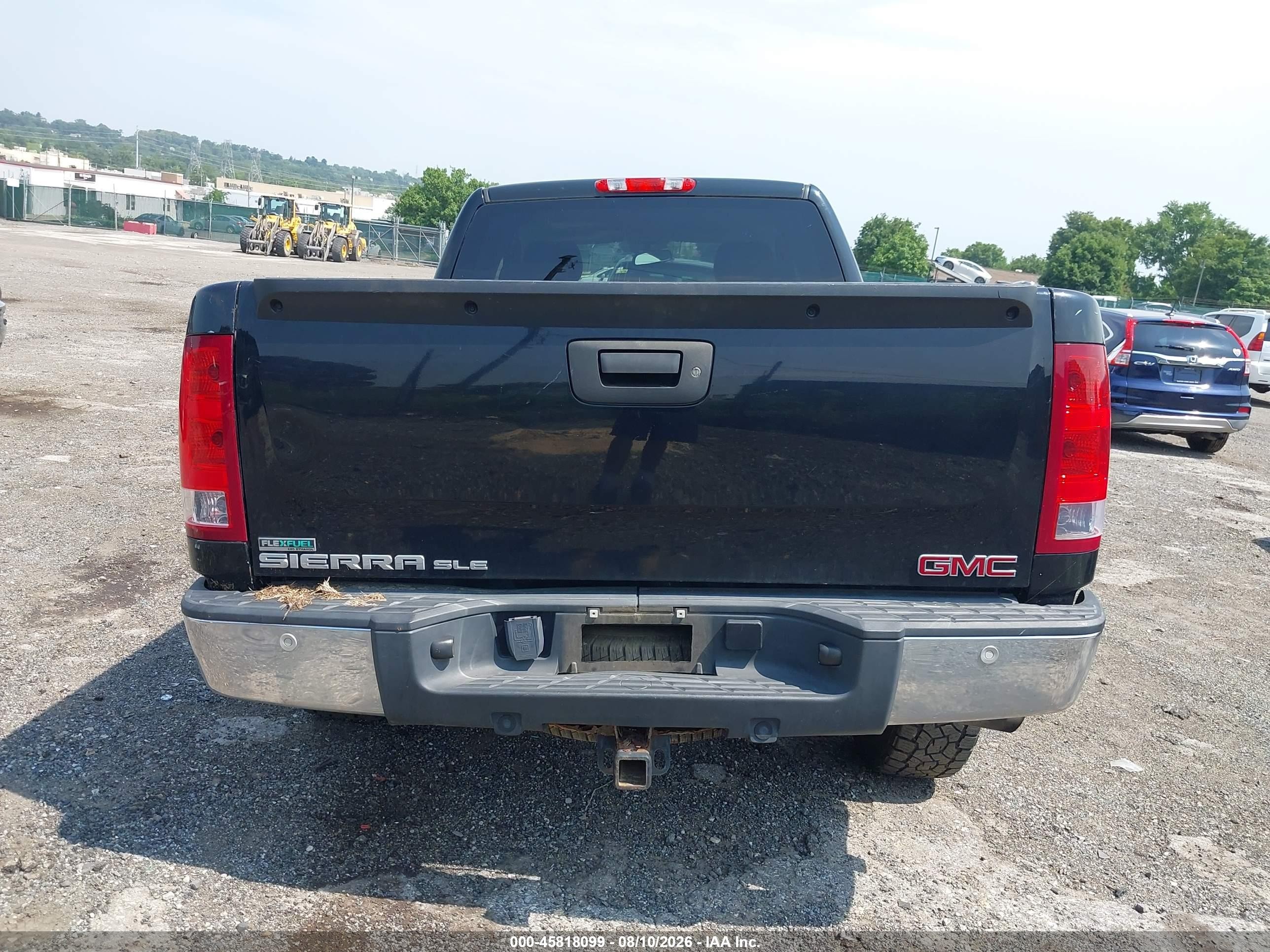 2012 Gmc Sierra 1500 Sle Black vin: 1GTR2VE7XCZ309673