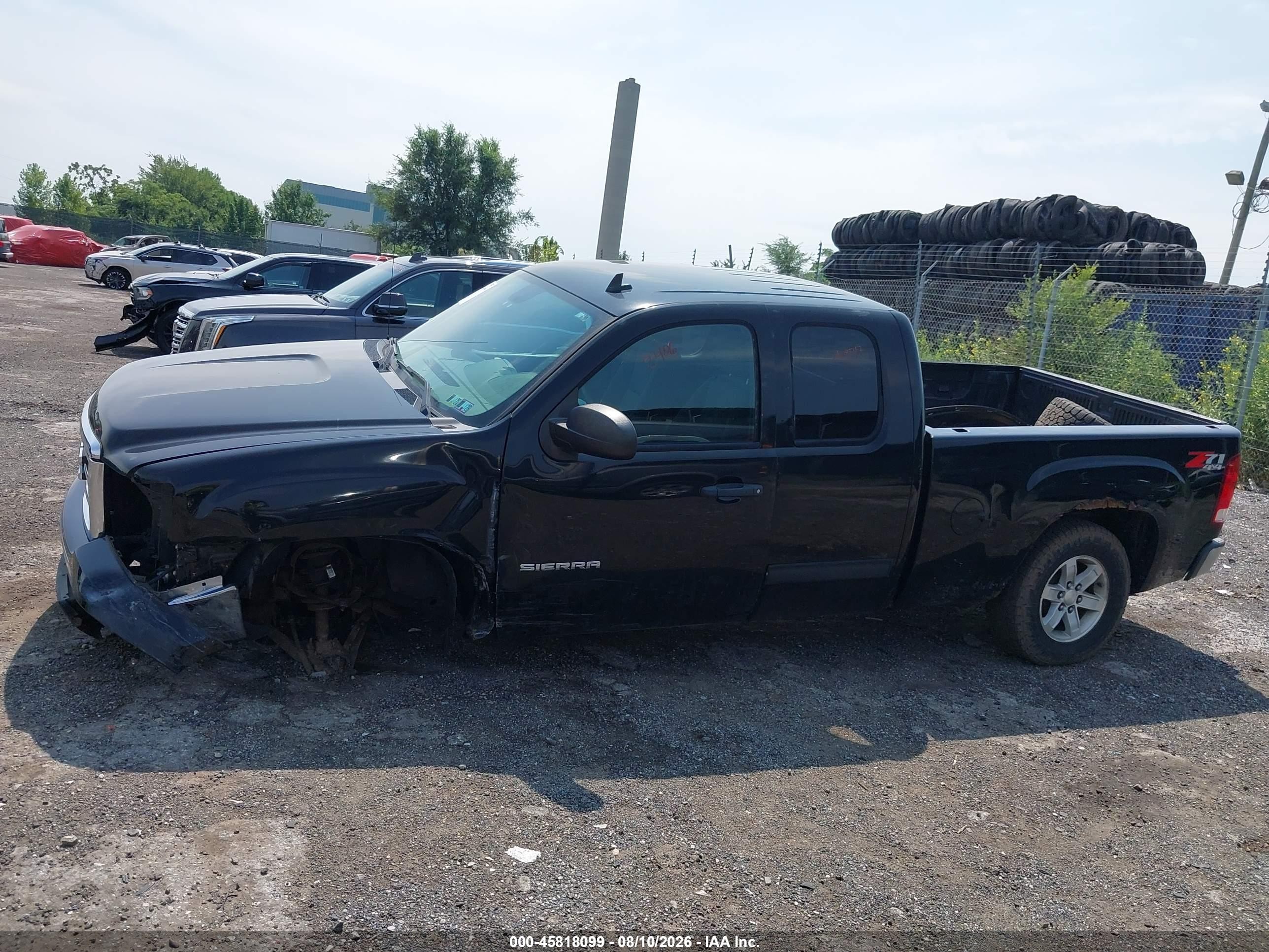 2012 Gmc Sierra 1500 Sle Black vin: 1GTR2VE7XCZ309673
