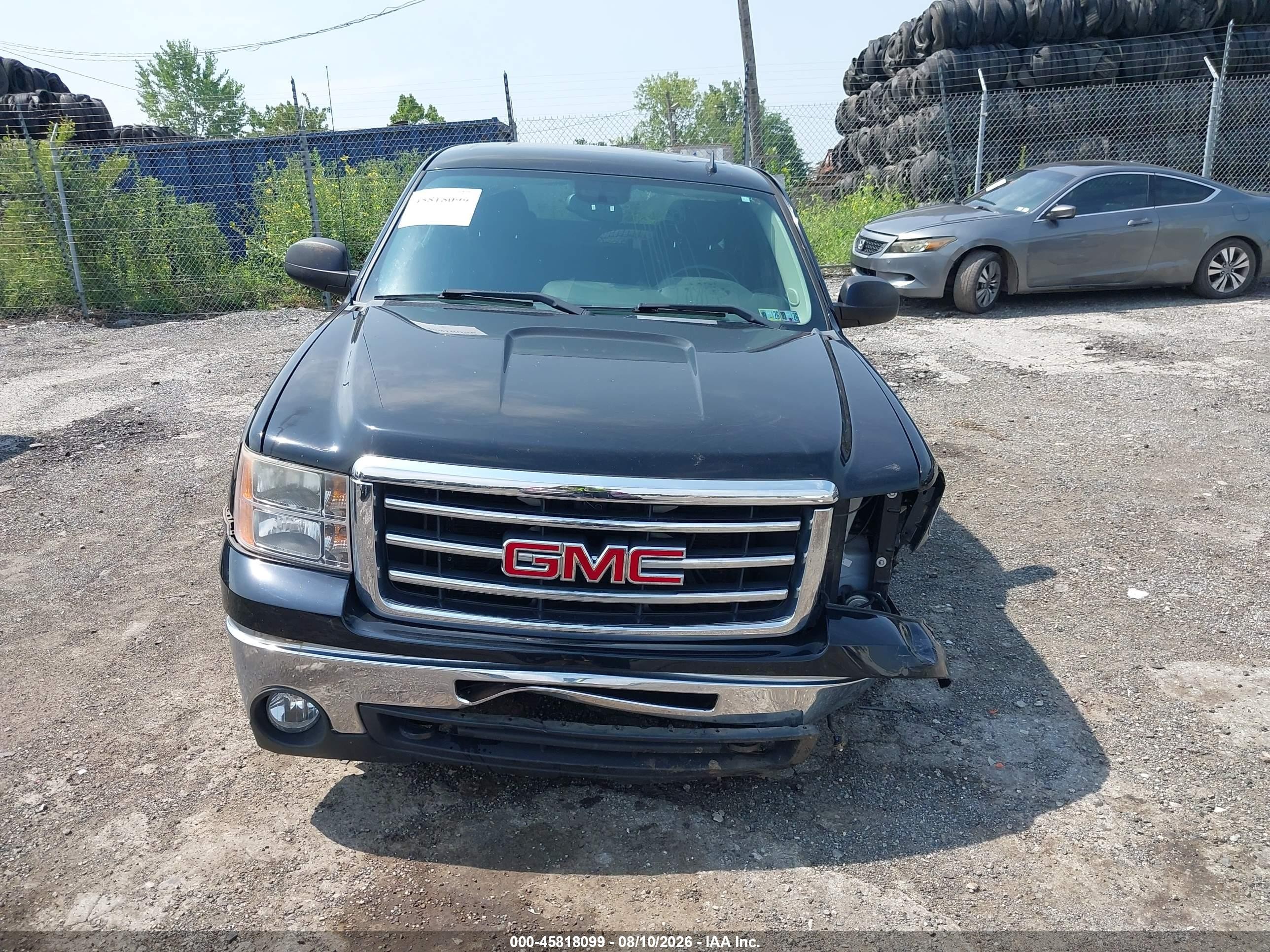 2012 Gmc Sierra 1500 Sle Black vin: 1GTR2VE7XCZ309673