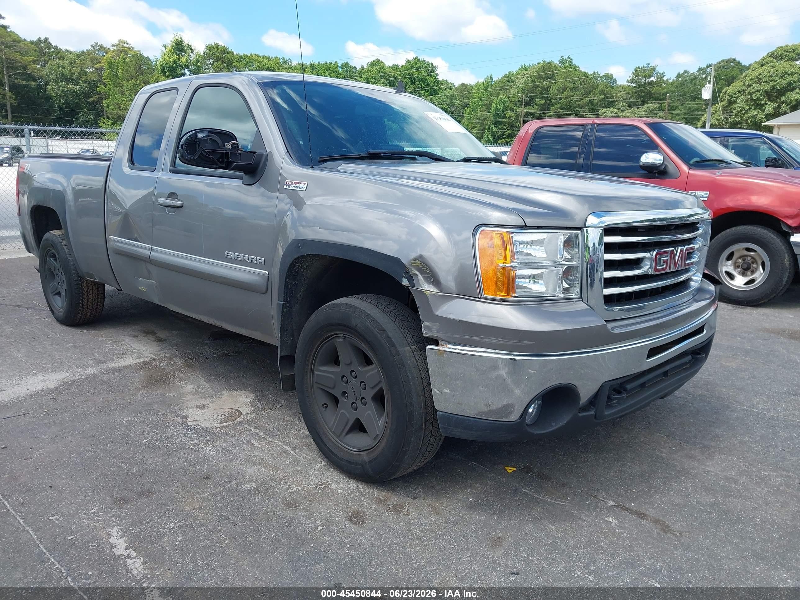 2013 Gmc Sierra 1500 Sle Gray vin: 1GTR2VE7XDZ212300