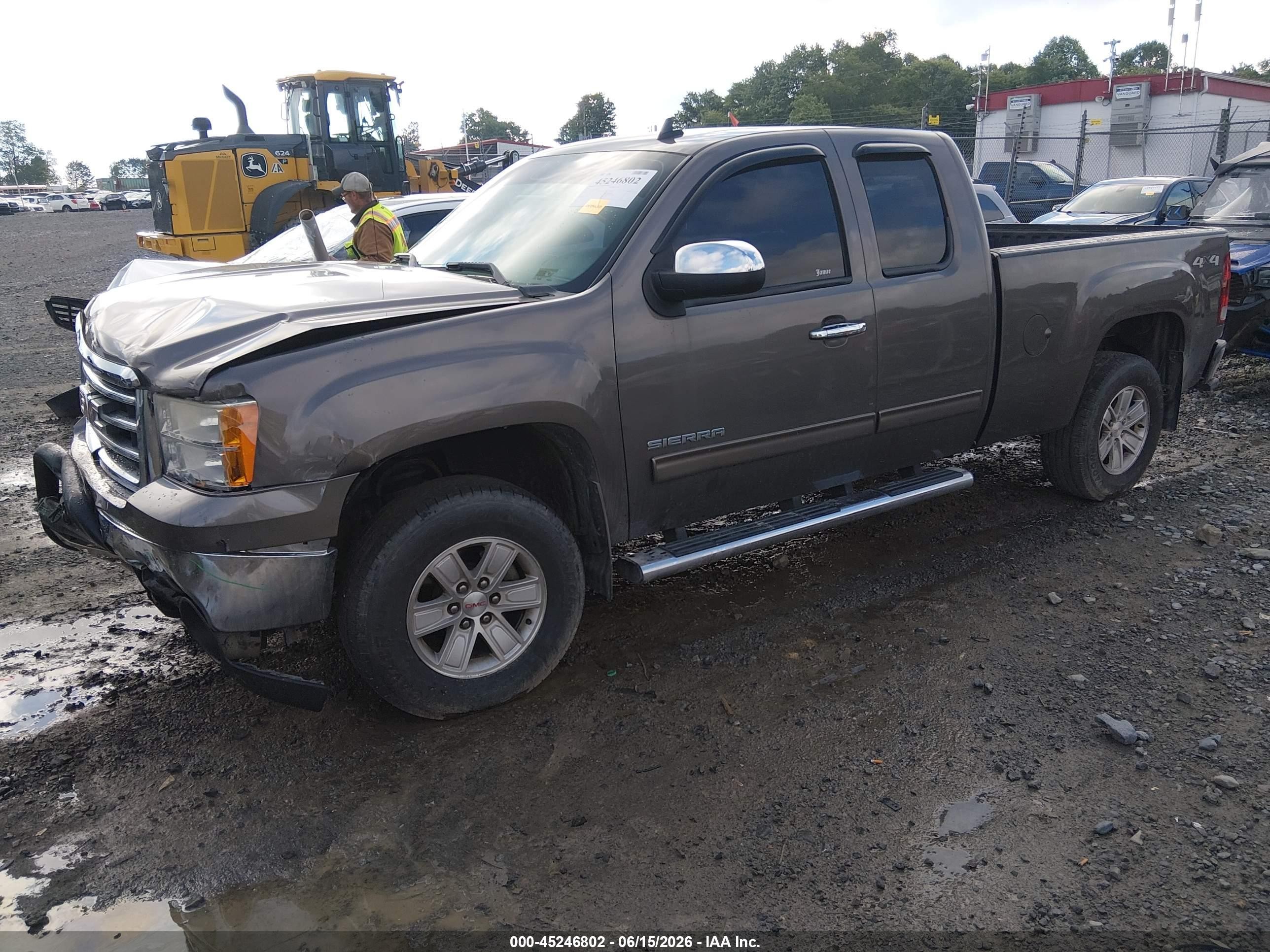 2013 Gmc Sierra 1500 Sle Gray vin: 1GTR2VE7XDZ217707