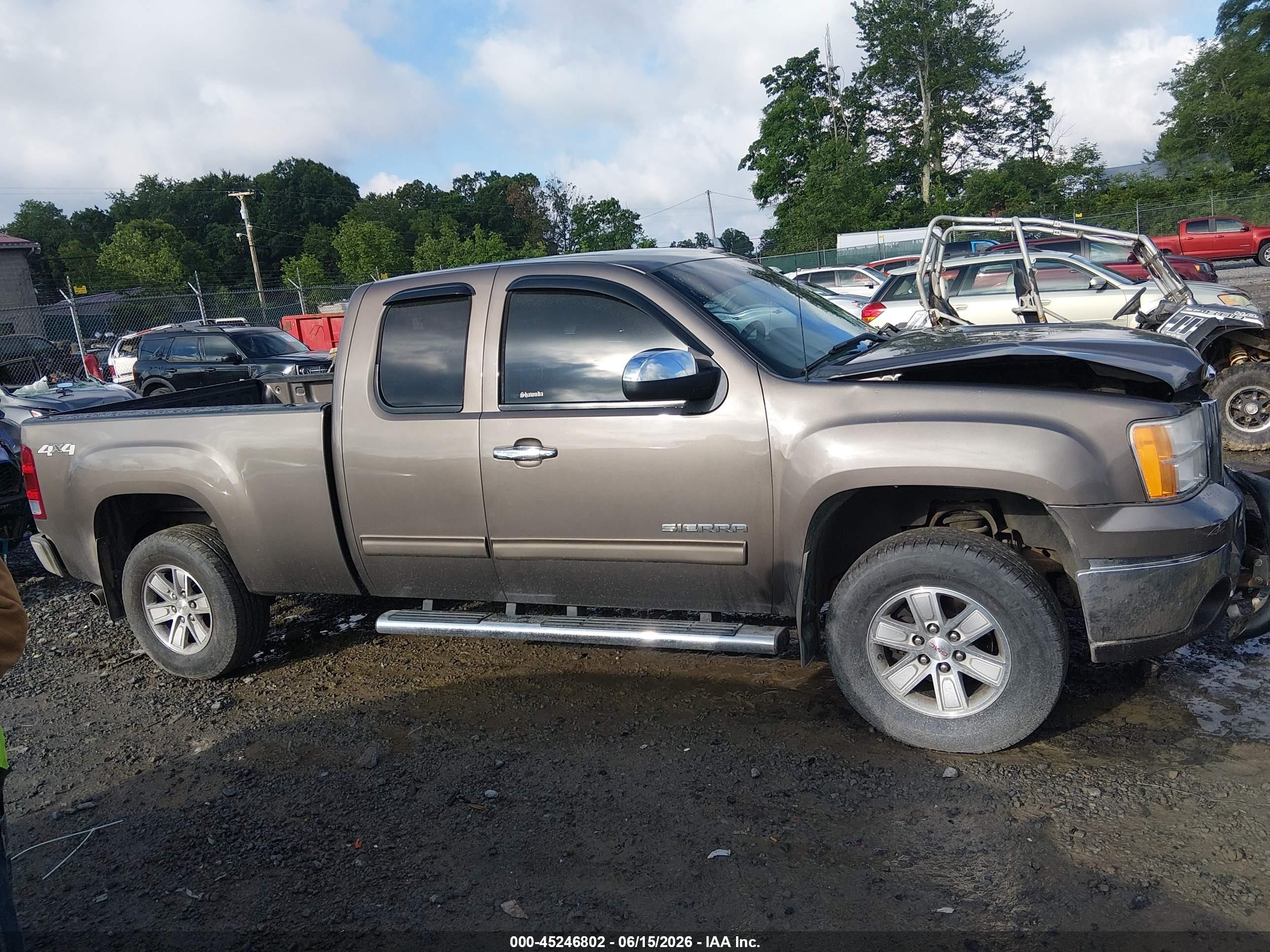 2013 Gmc Sierra 1500 Sle Gray vin: 1GTR2VE7XDZ217707