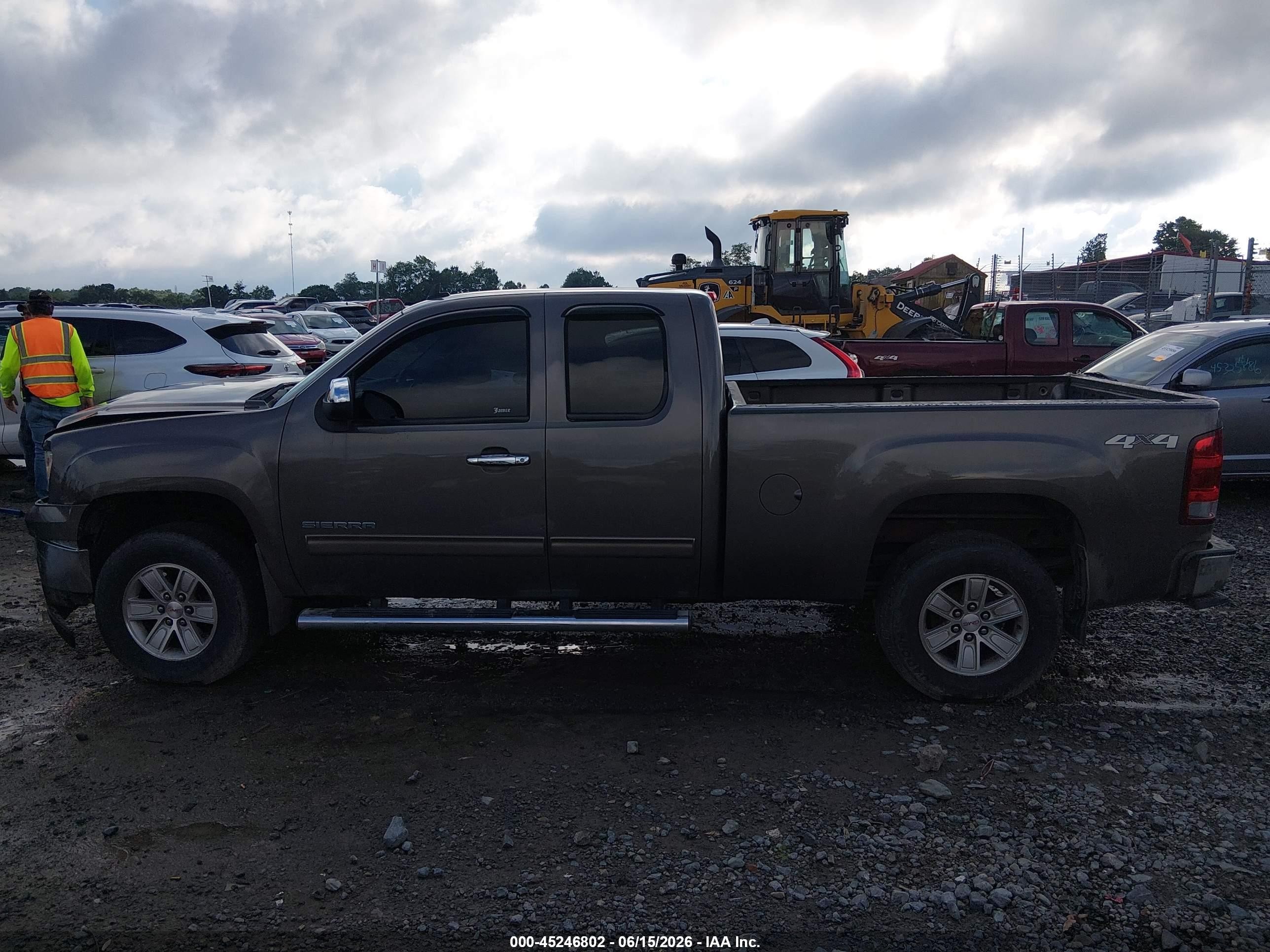 2013 Gmc Sierra 1500 Sle Gray vin: 1GTR2VE7XDZ217707
