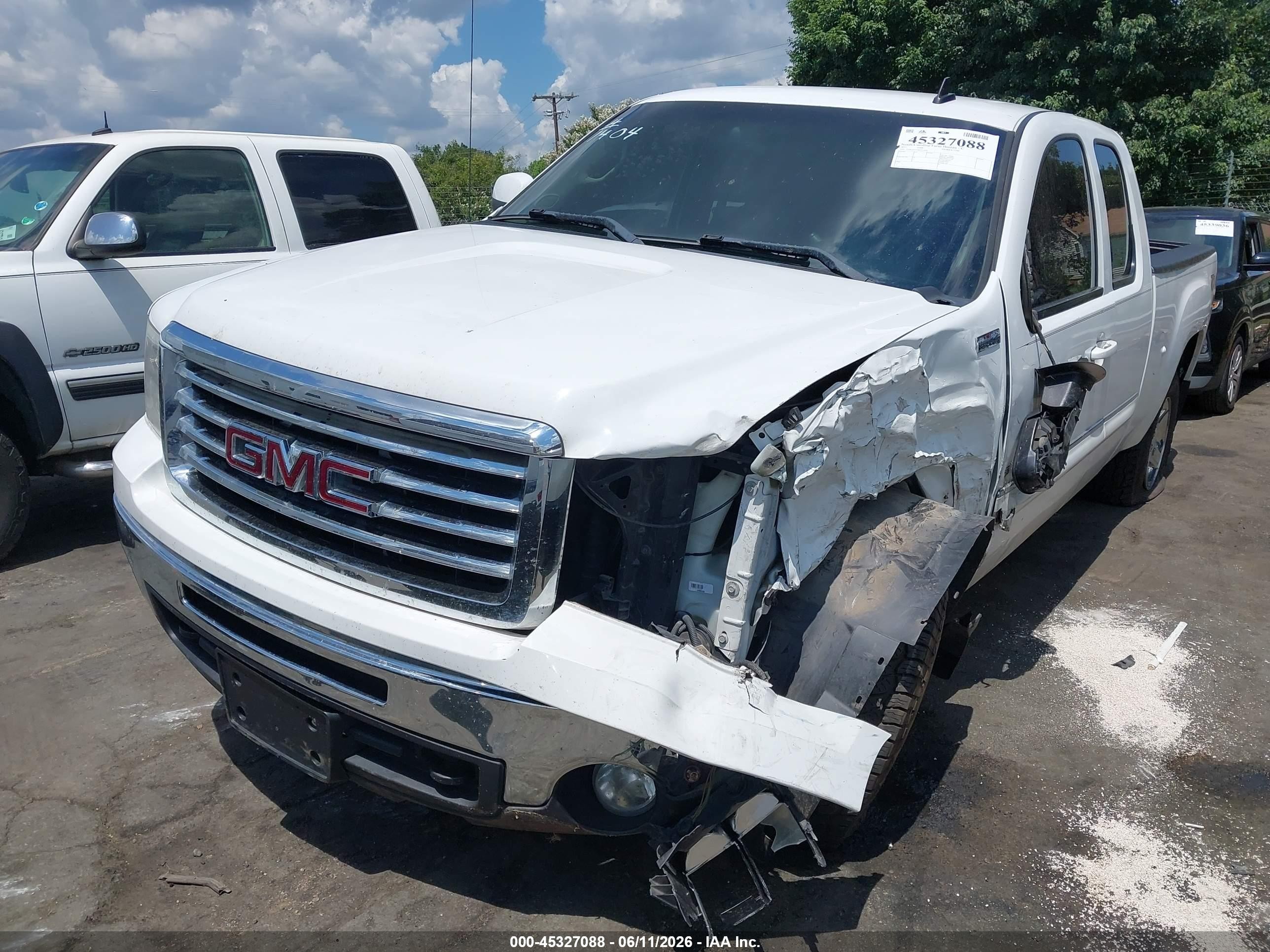 2011 Gmc Sierra 1500 Slt White vin: 1GTR2WE33BZ313050