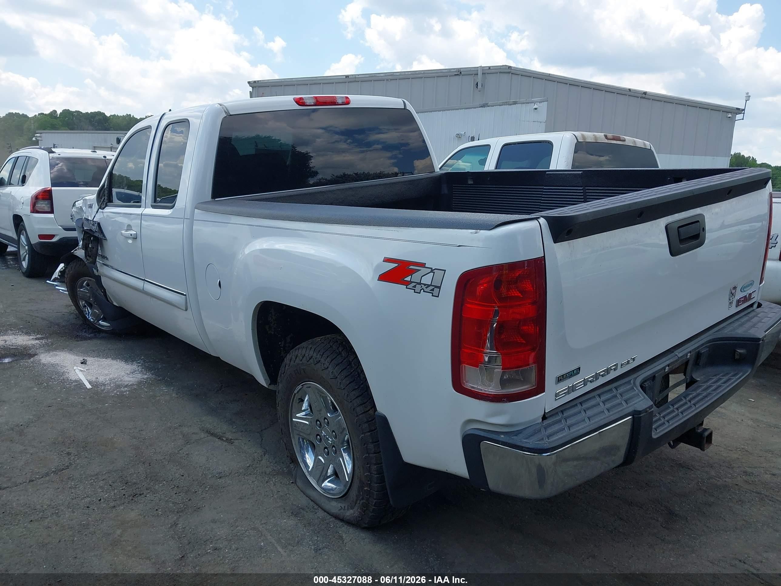 2011 Gmc Sierra 1500 Slt White vin: 1GTR2WE33BZ313050