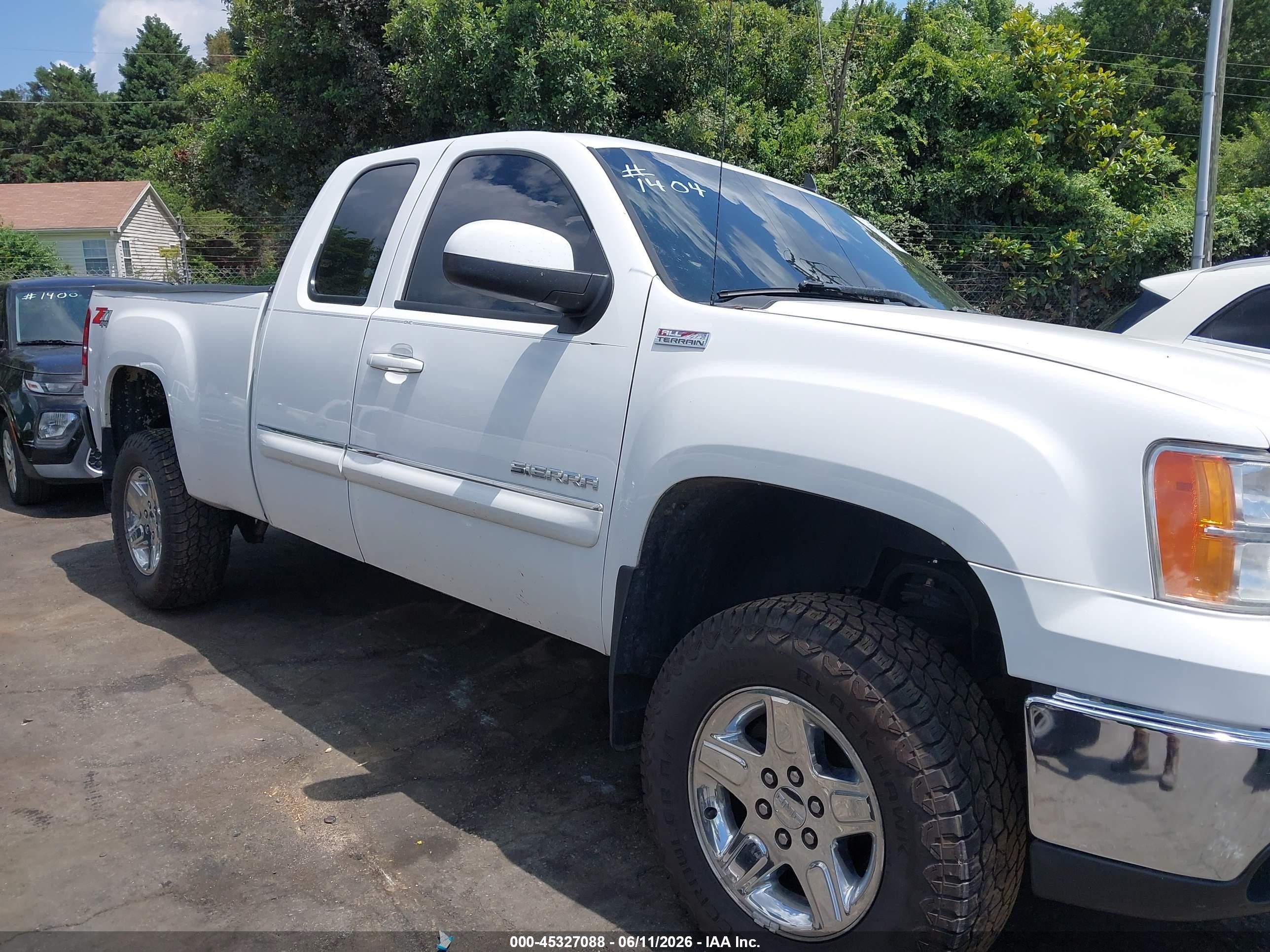 2011 Gmc Sierra 1500 Slt White vin: 1GTR2WE33BZ313050