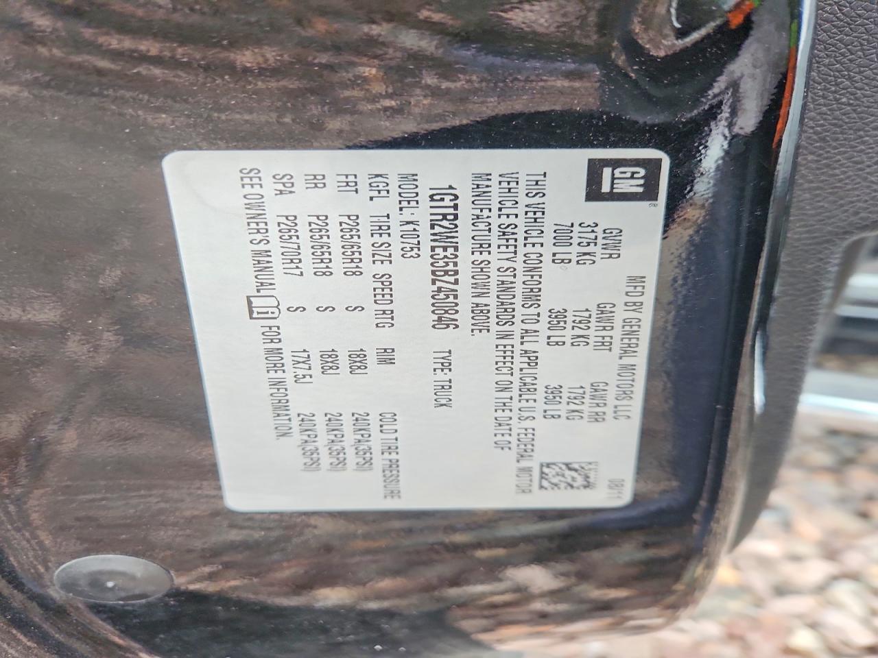 2011 Gmc Sierra K1500 Slt Black vin: 1GTR2WE35BZ450846