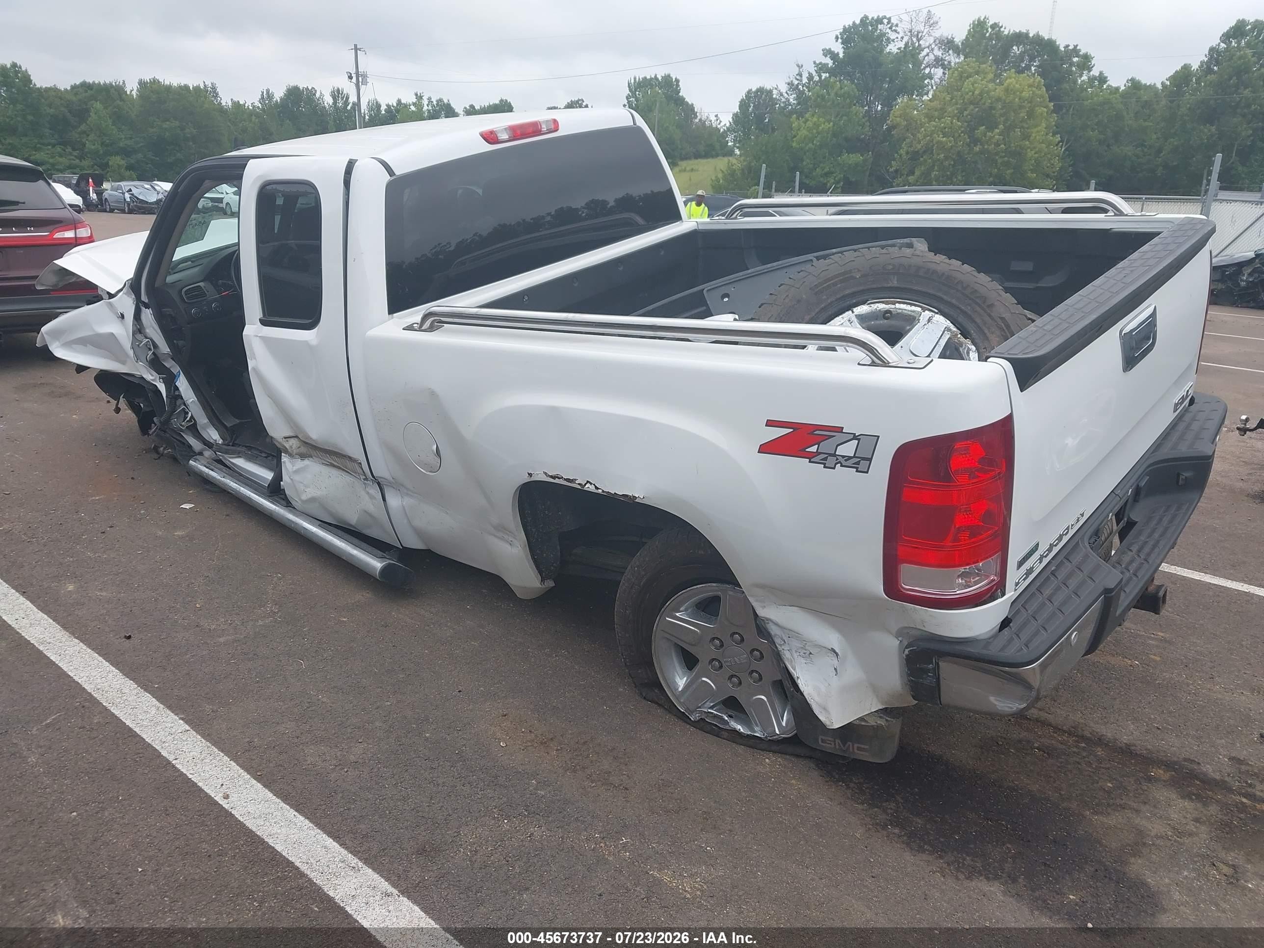 2012 Gmc Sierra 1500 Slt White vin: 1GTR2WE7XCZ277152