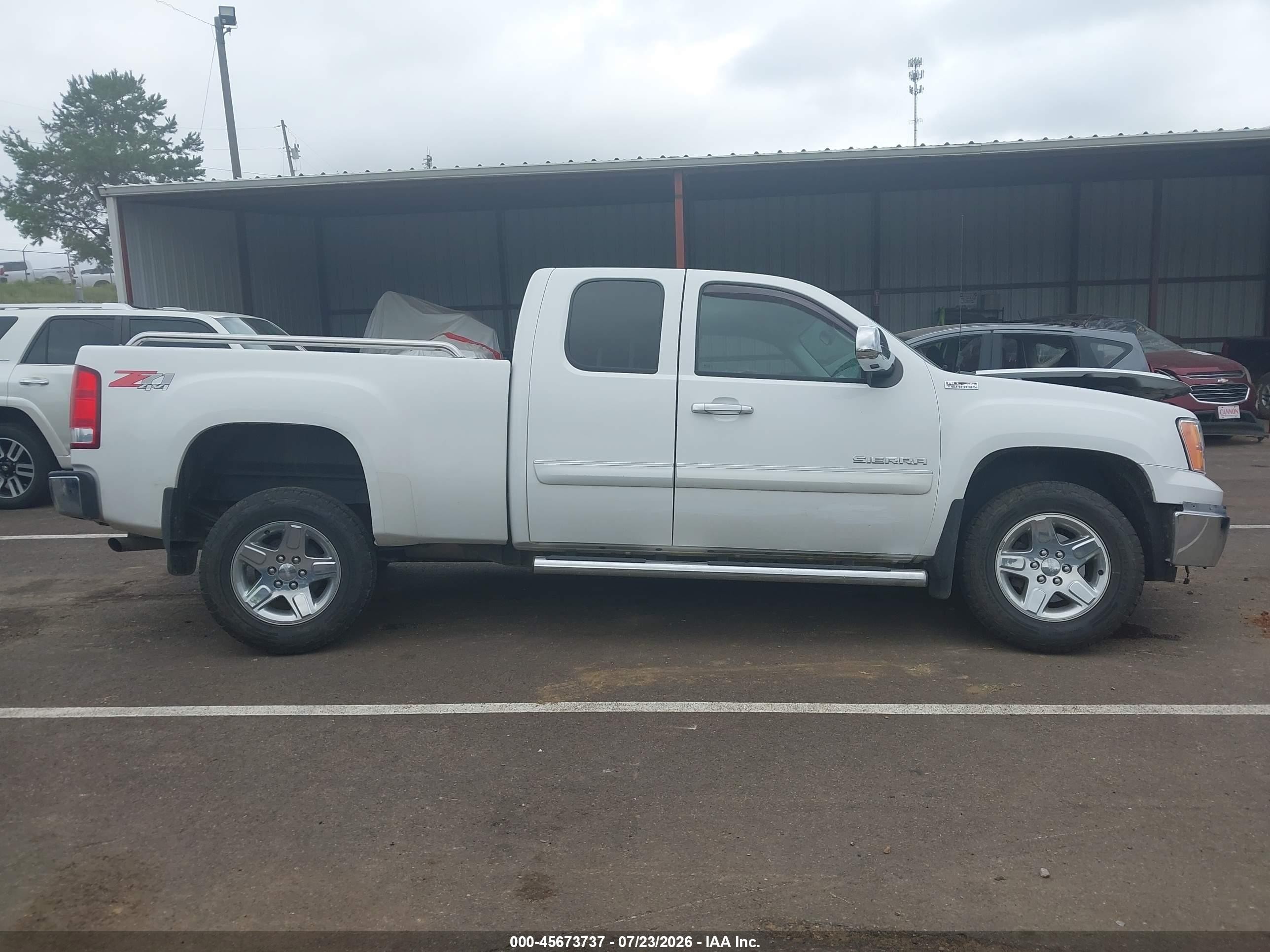 2012 Gmc Sierra 1500 Slt White vin: 1GTR2WE7XCZ277152