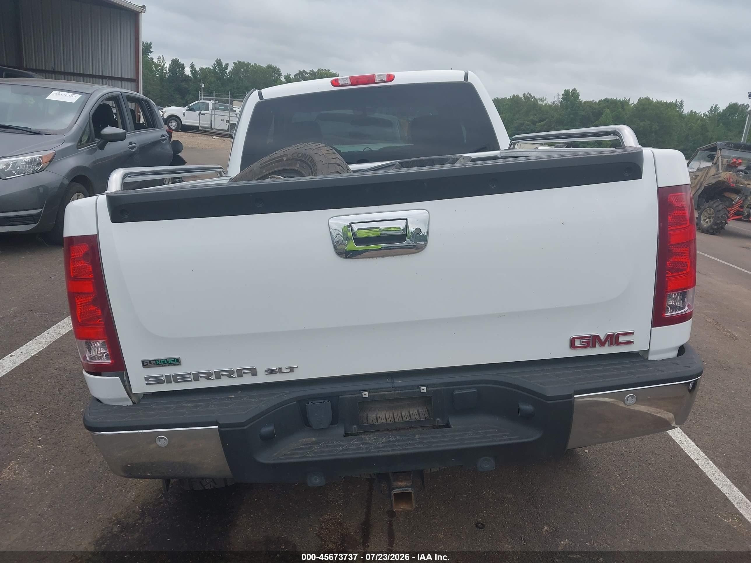 2012 Gmc Sierra 1500 Slt White vin: 1GTR2WE7XCZ277152
