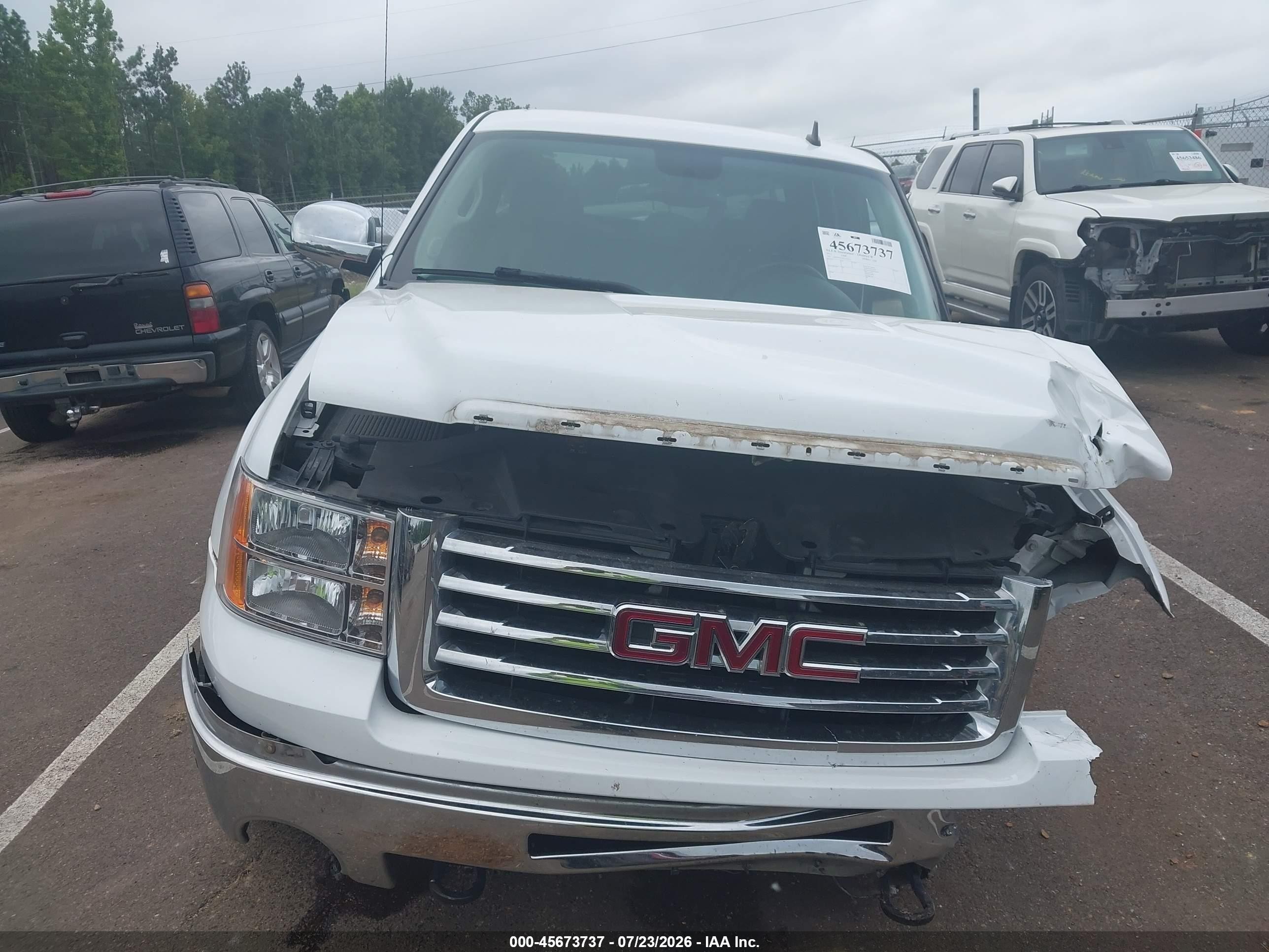 2012 Gmc Sierra 1500 Slt White vin: 1GTR2WE7XCZ277152