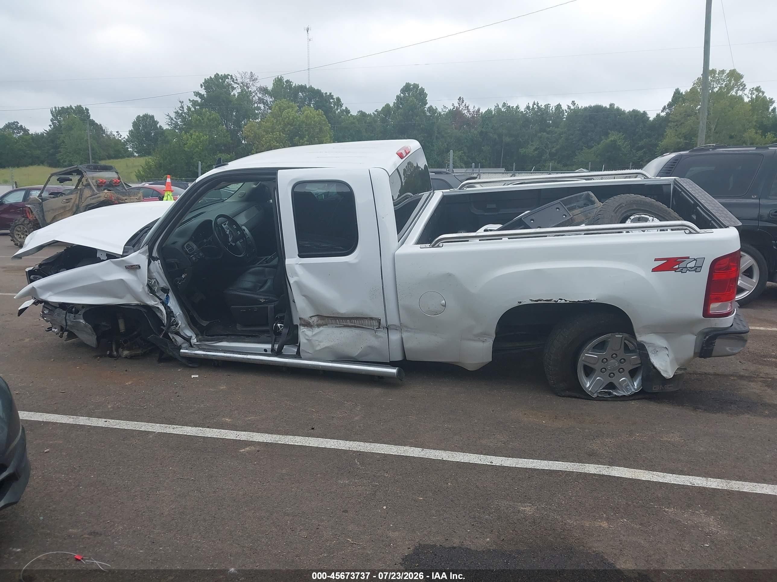2012 Gmc Sierra 1500 Slt White vin: 1GTR2WE7XCZ277152