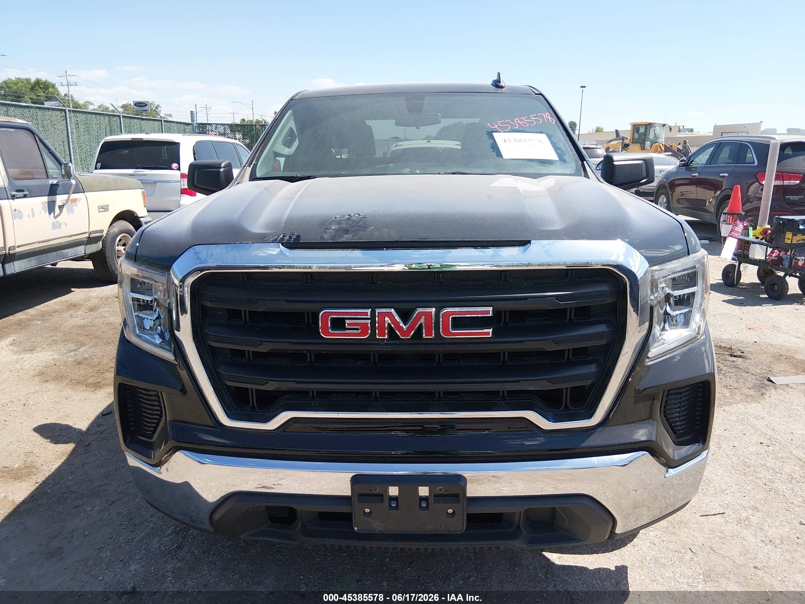 2020 Gmc Sierra 1500 2wd  Standard Box Black vin: 1GTR8AEK3LZ134906